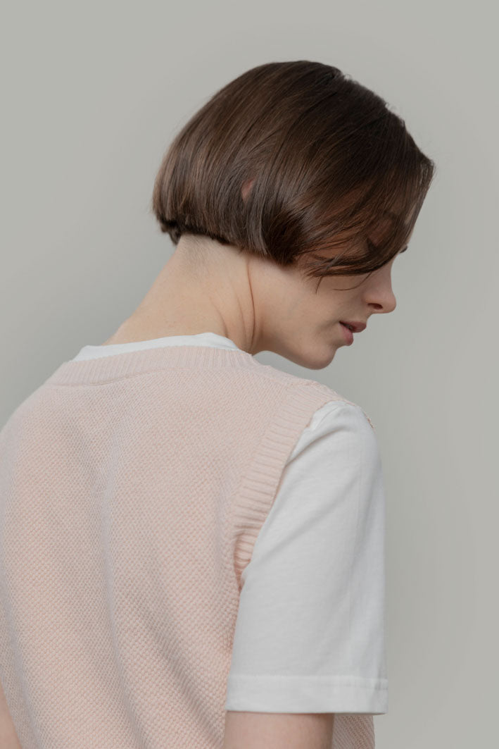 Sleeveless jumper Elodie Pink 