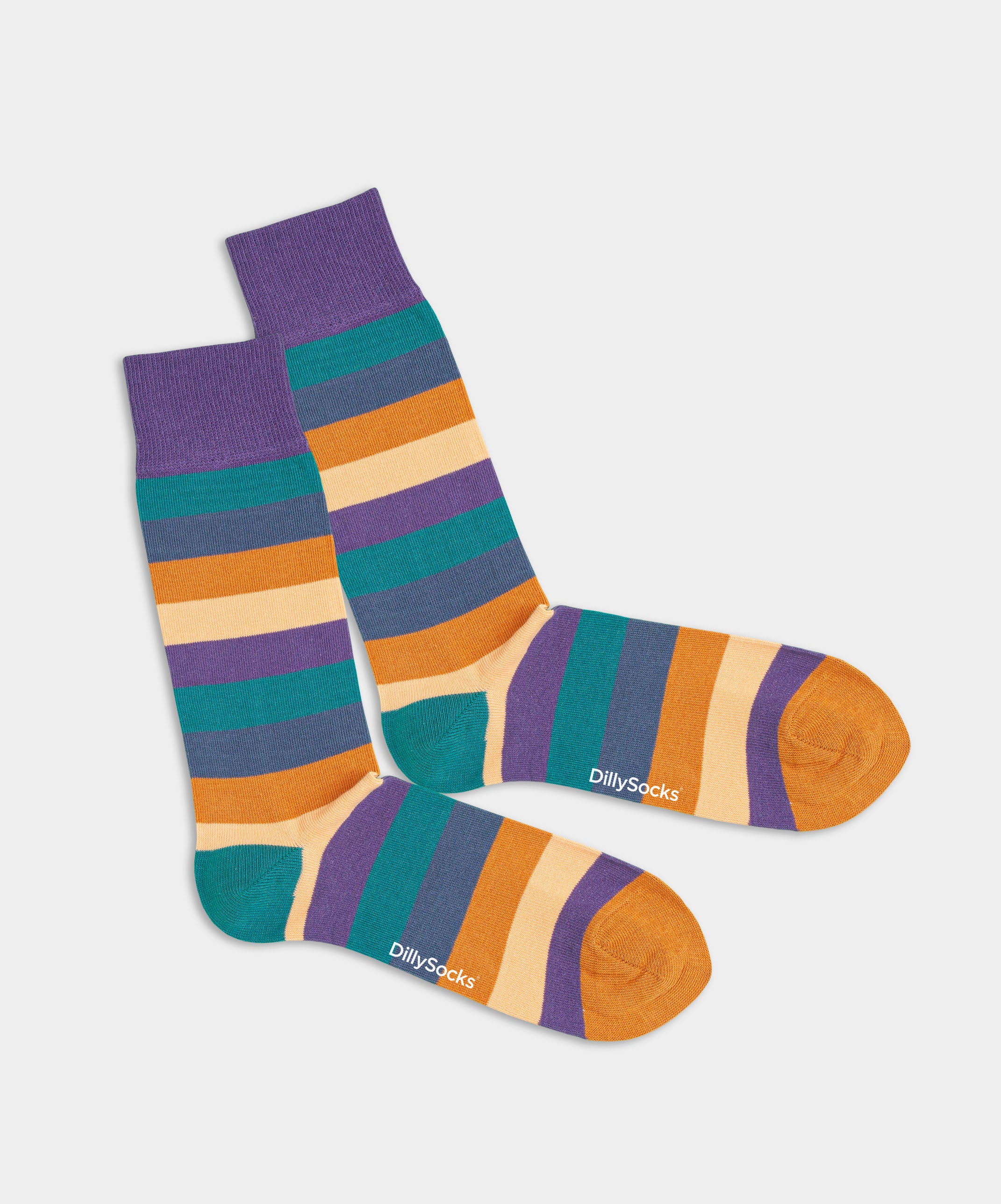 Colourful organic cotton socks - Sunset Stripes