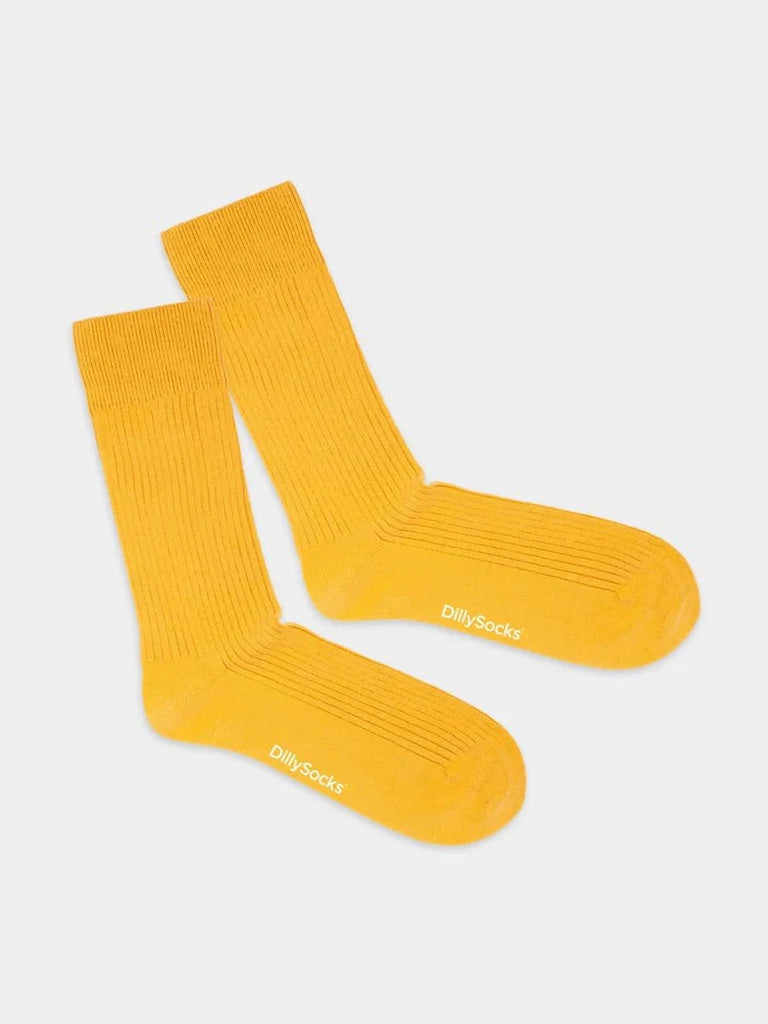 Chaussettes Ribbed Sunny Yellow