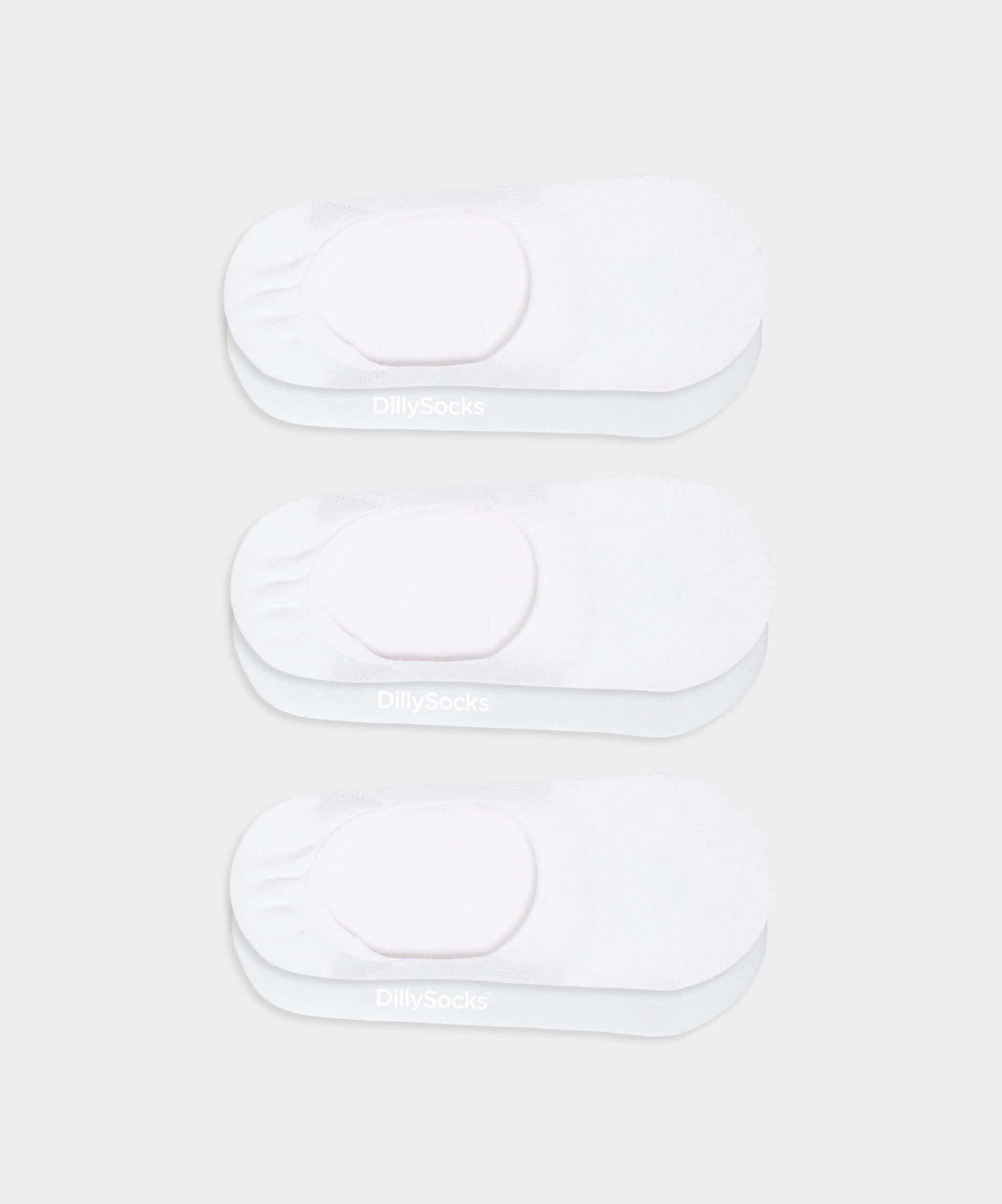 White Invisible socks - Pack of 3