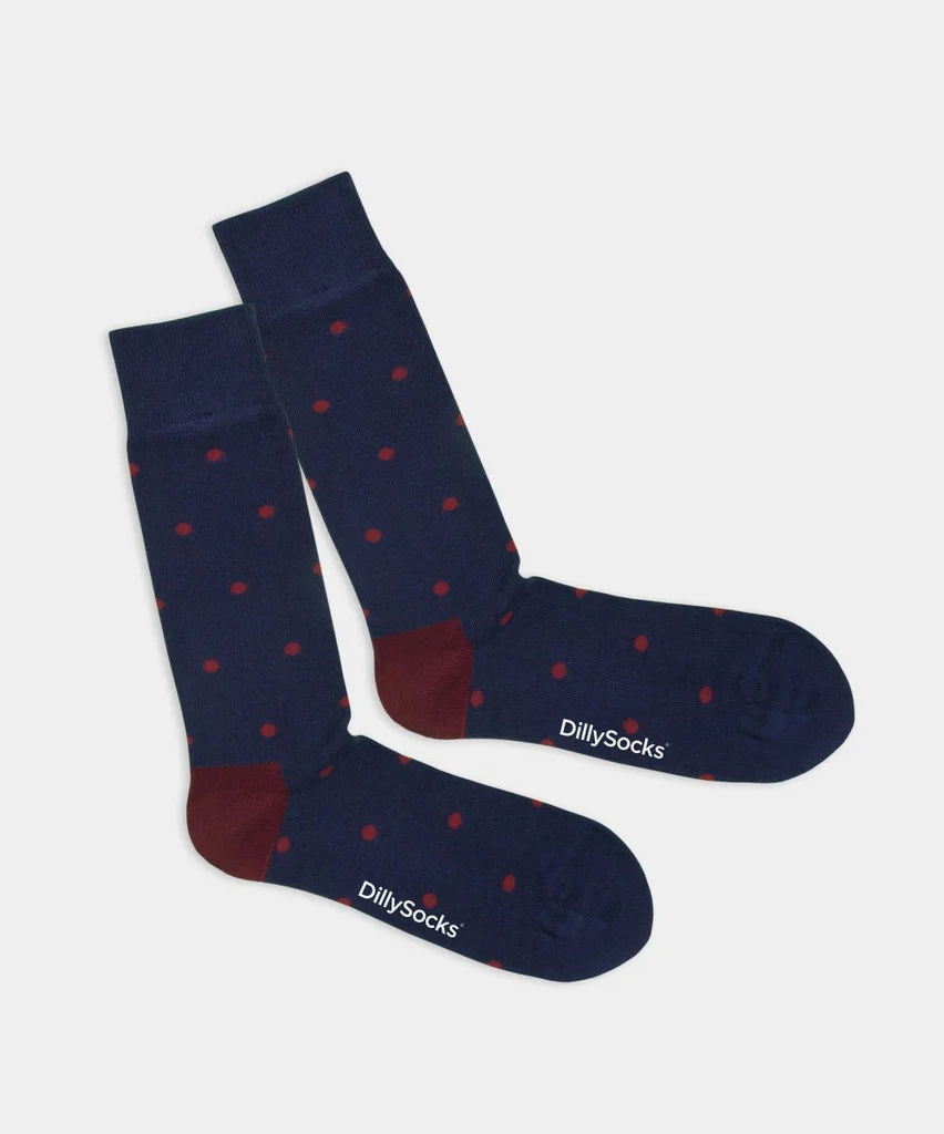 Chaussettes en coton bio Sparse Red Dots