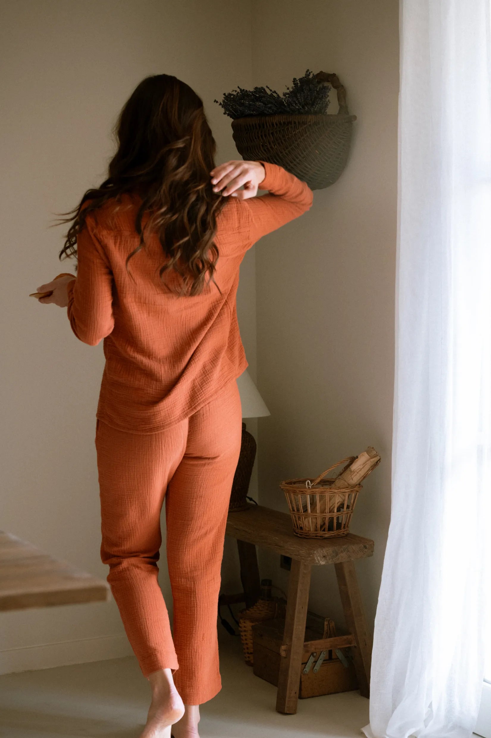 Daphne Terracotta Pajama Pants