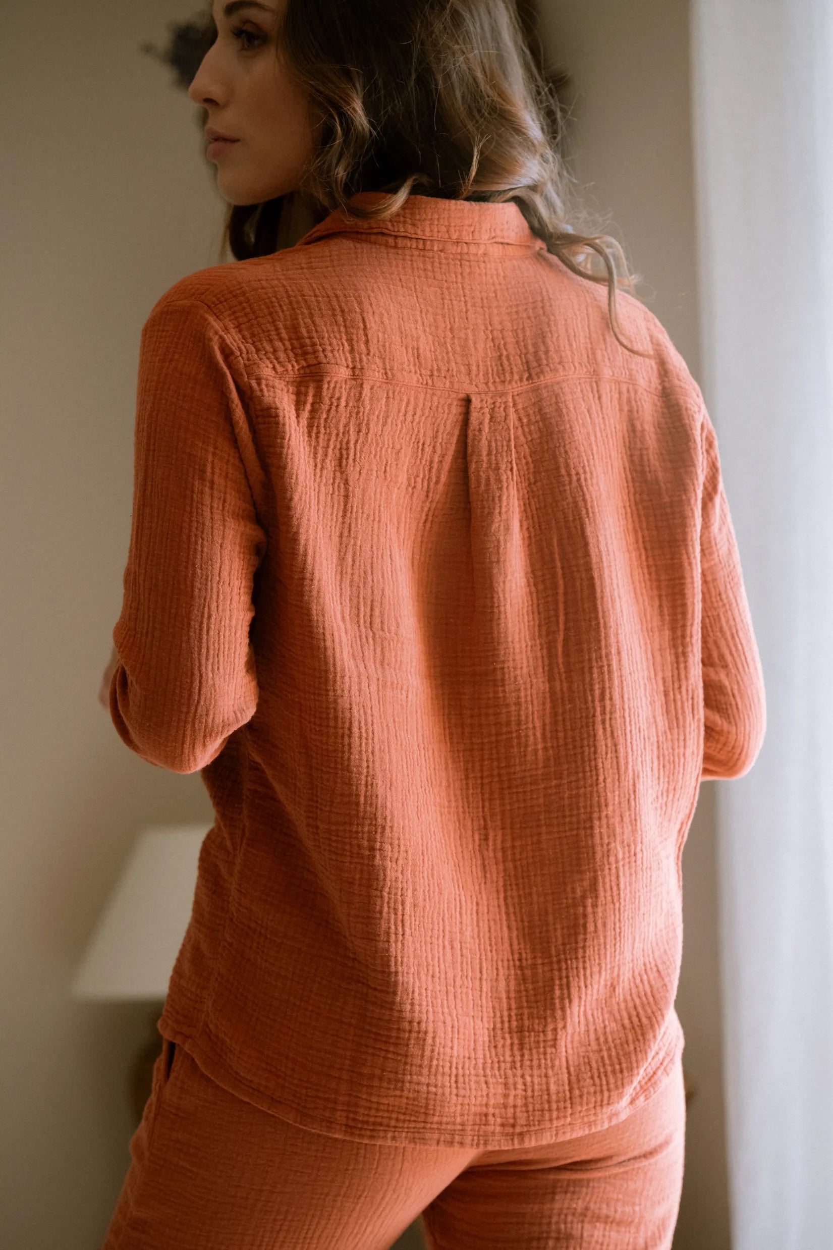  Pajamas Shirt Daphne Terracotta