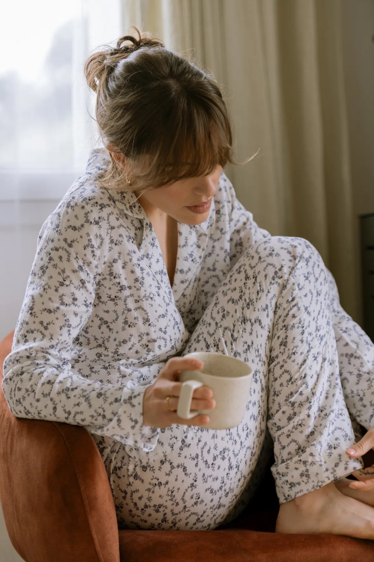 Pantalon de pyjama Daphné Bleuet