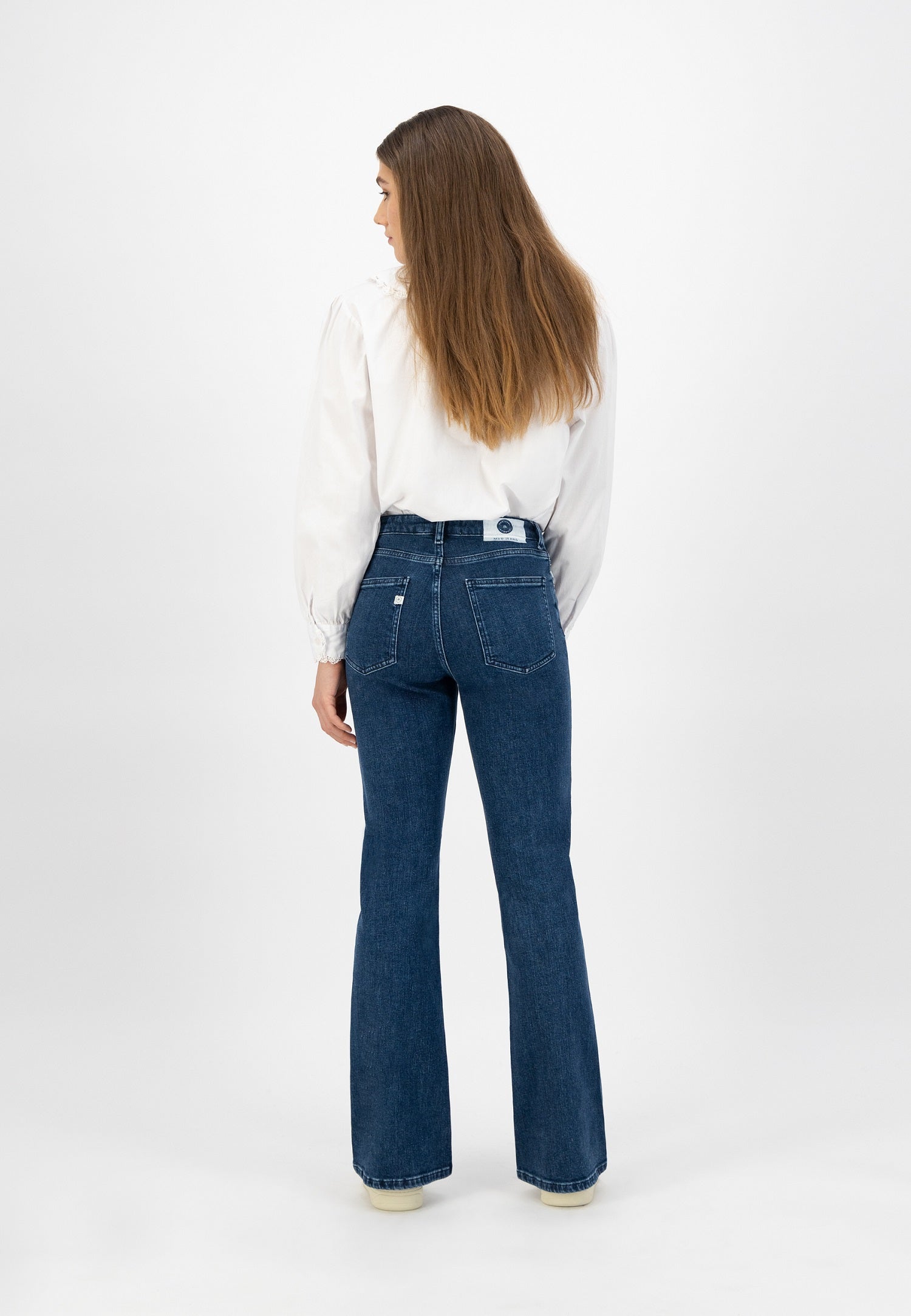 Isy Stone Indigo women's flared jeans