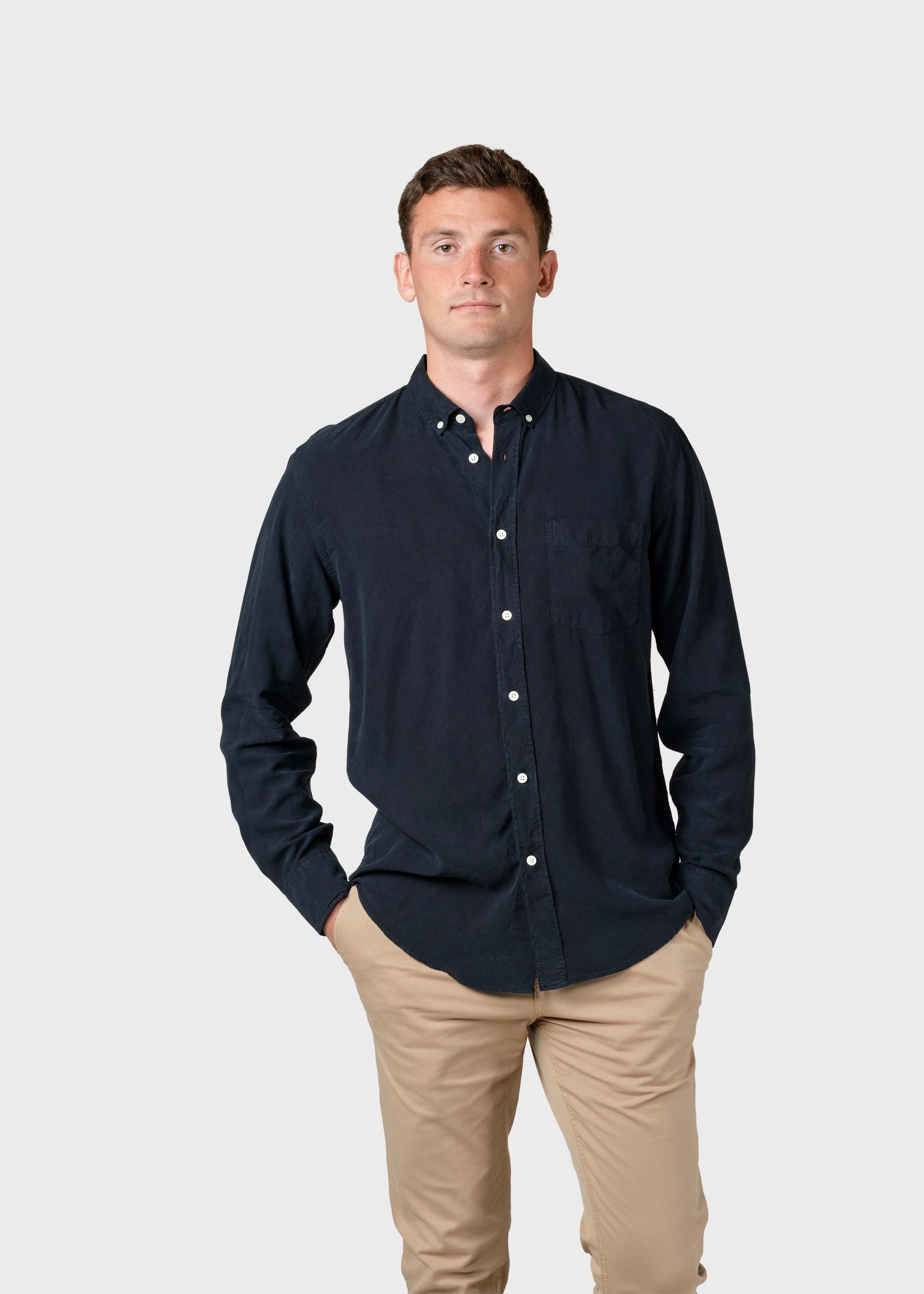 Marineblaues Hemd Justin