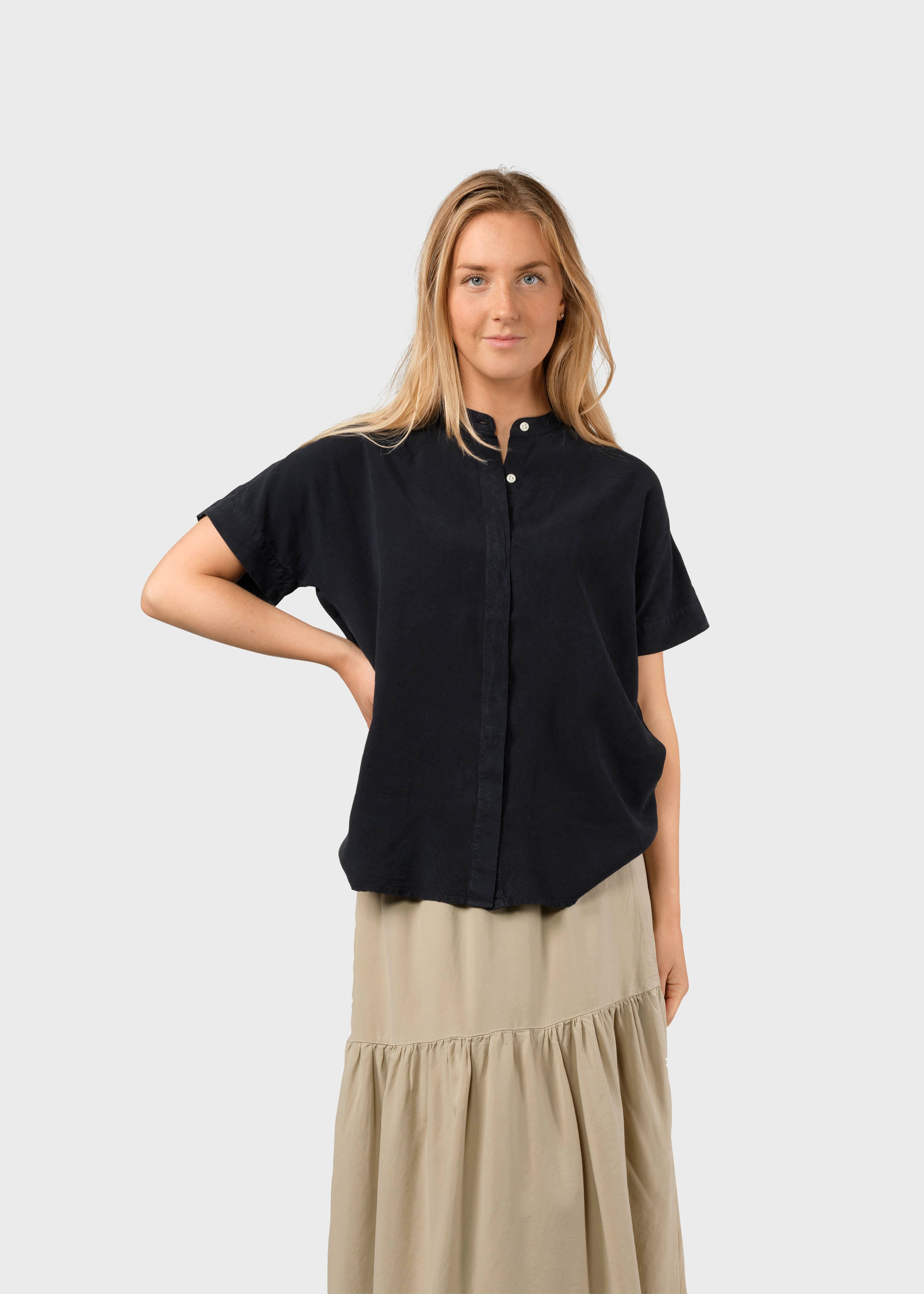 Lyocell Bluse Li Navy