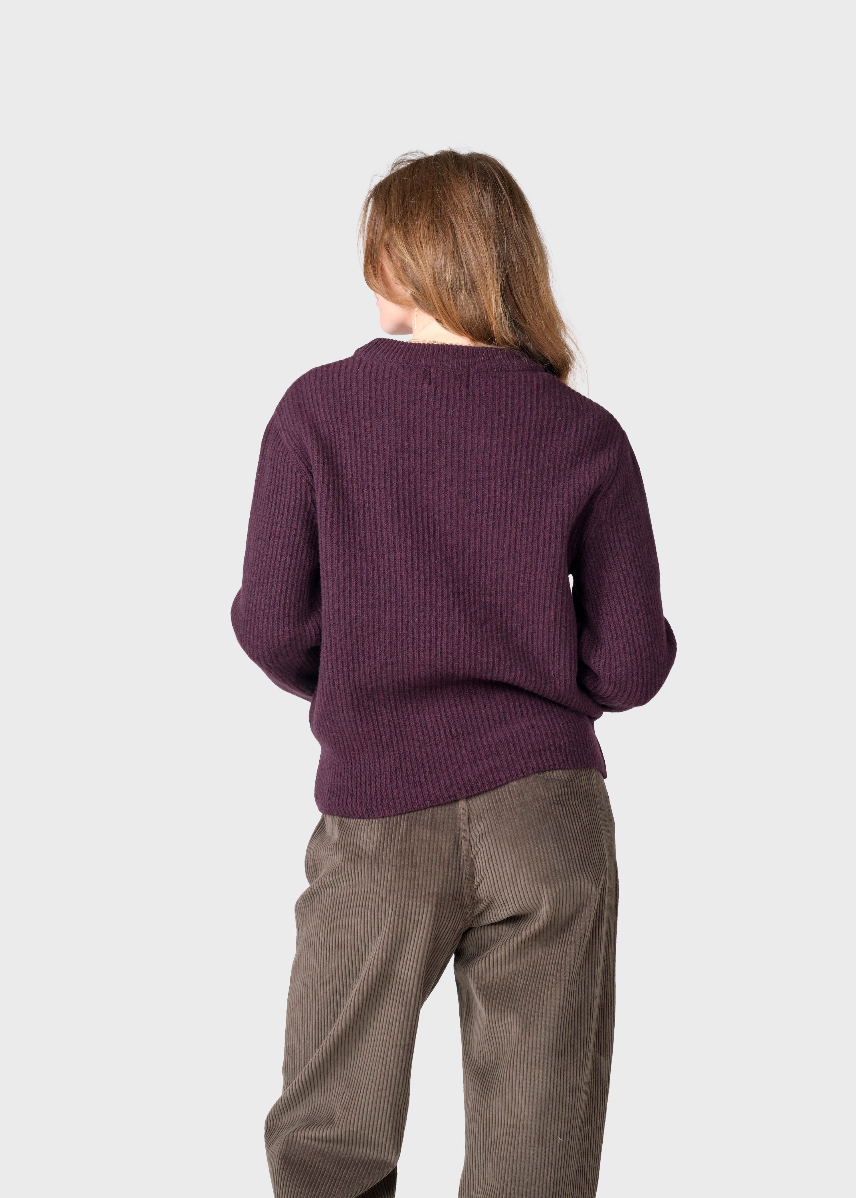 Gerda Burgundy Knit