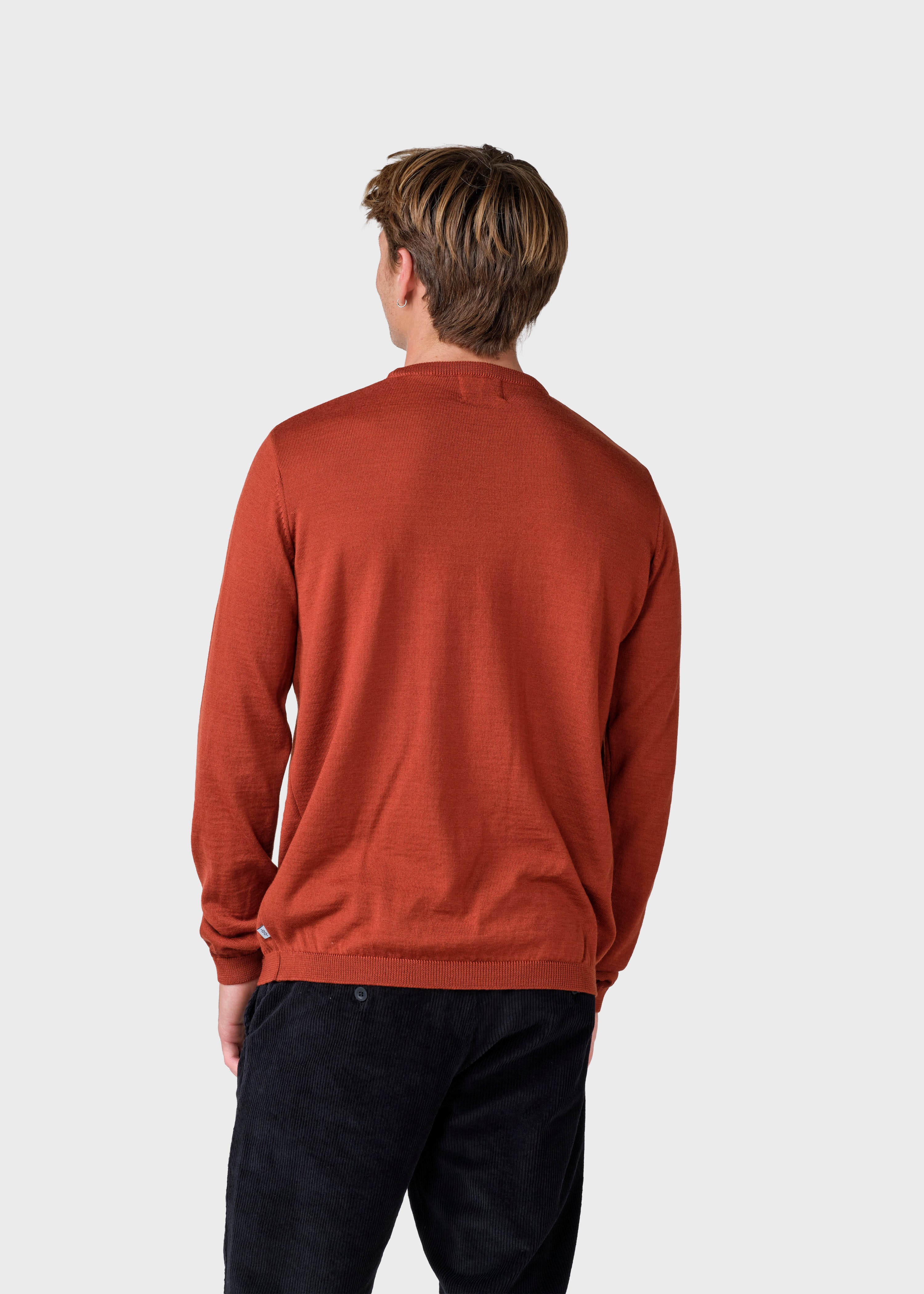 Thin Merino Sweater Rust
