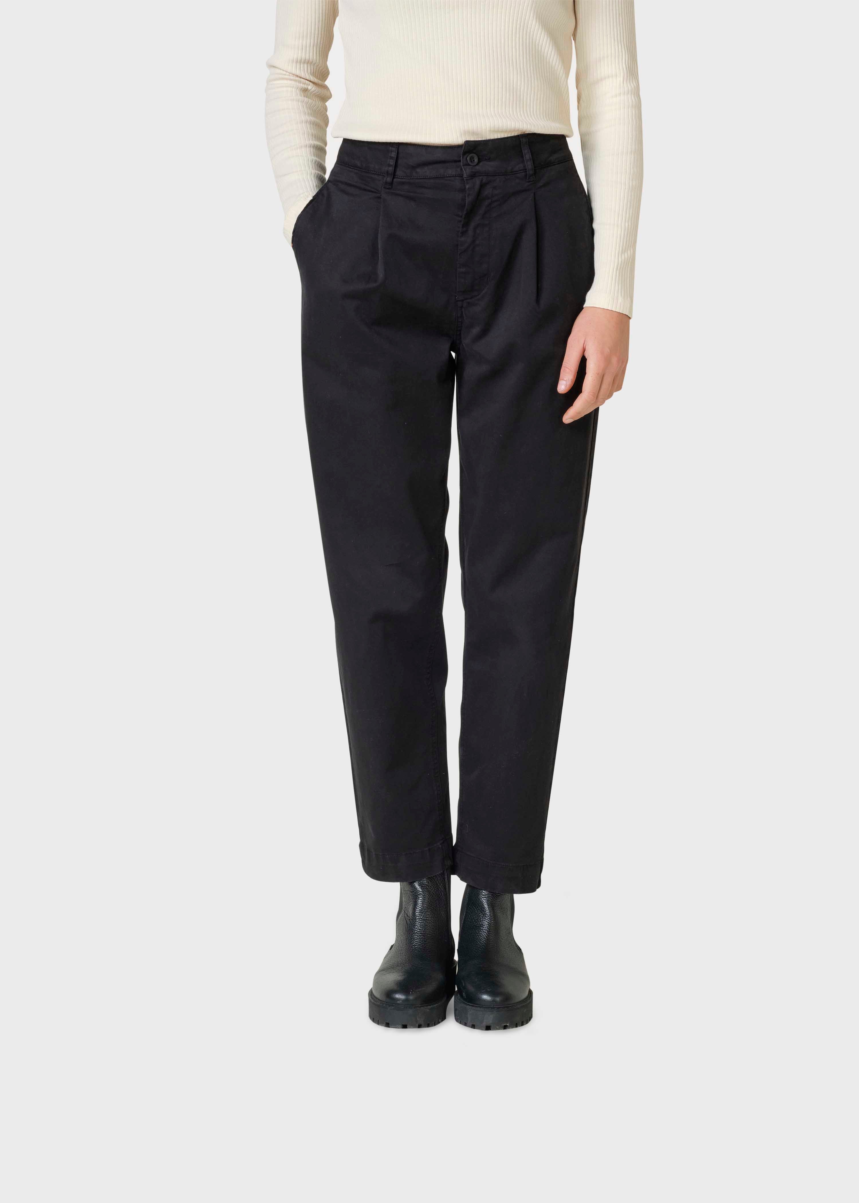 Pantalon femme en coton bio Mette Noir