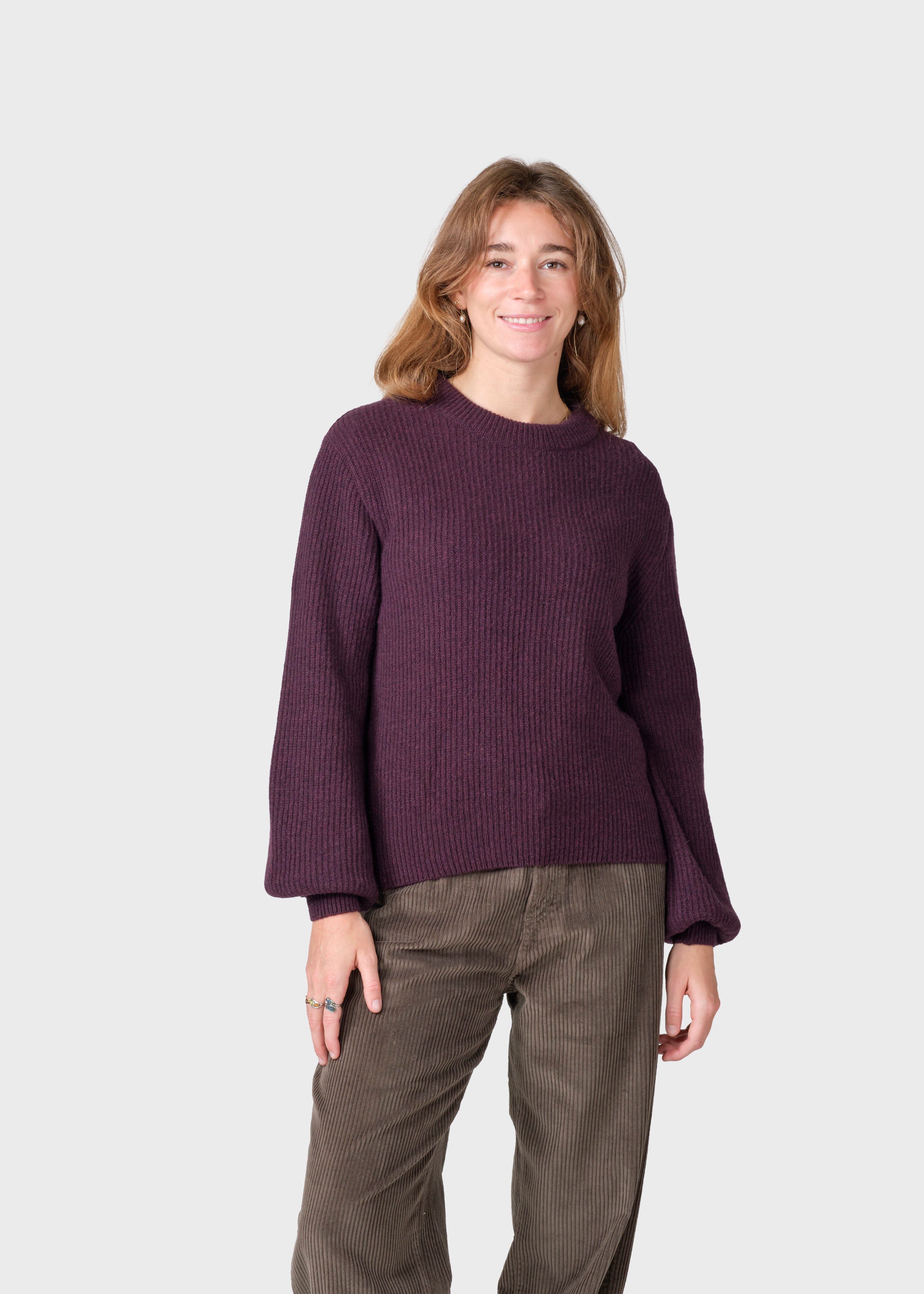 Gerda Burgundy Knit
