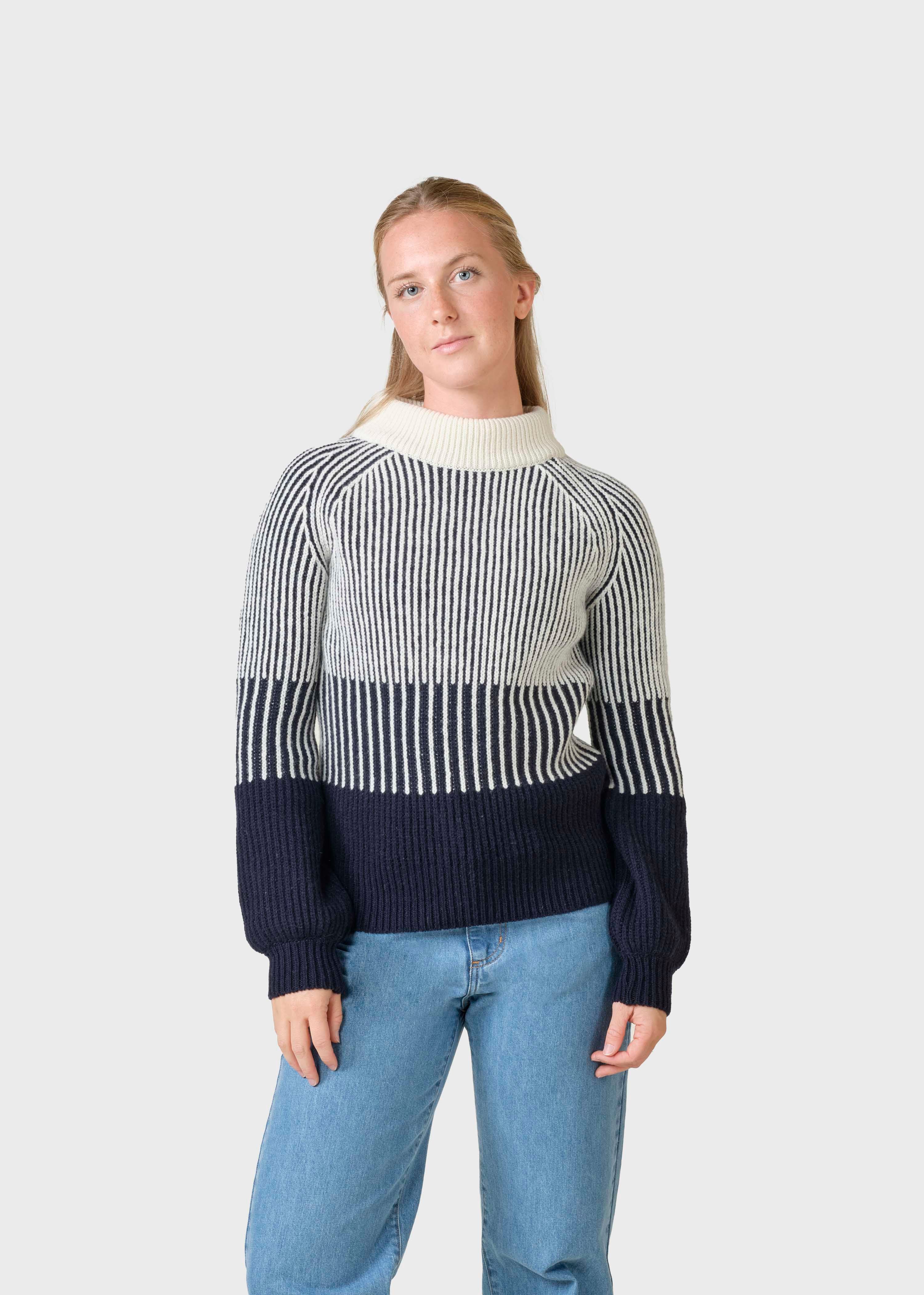 Betty Navy Merinopullover