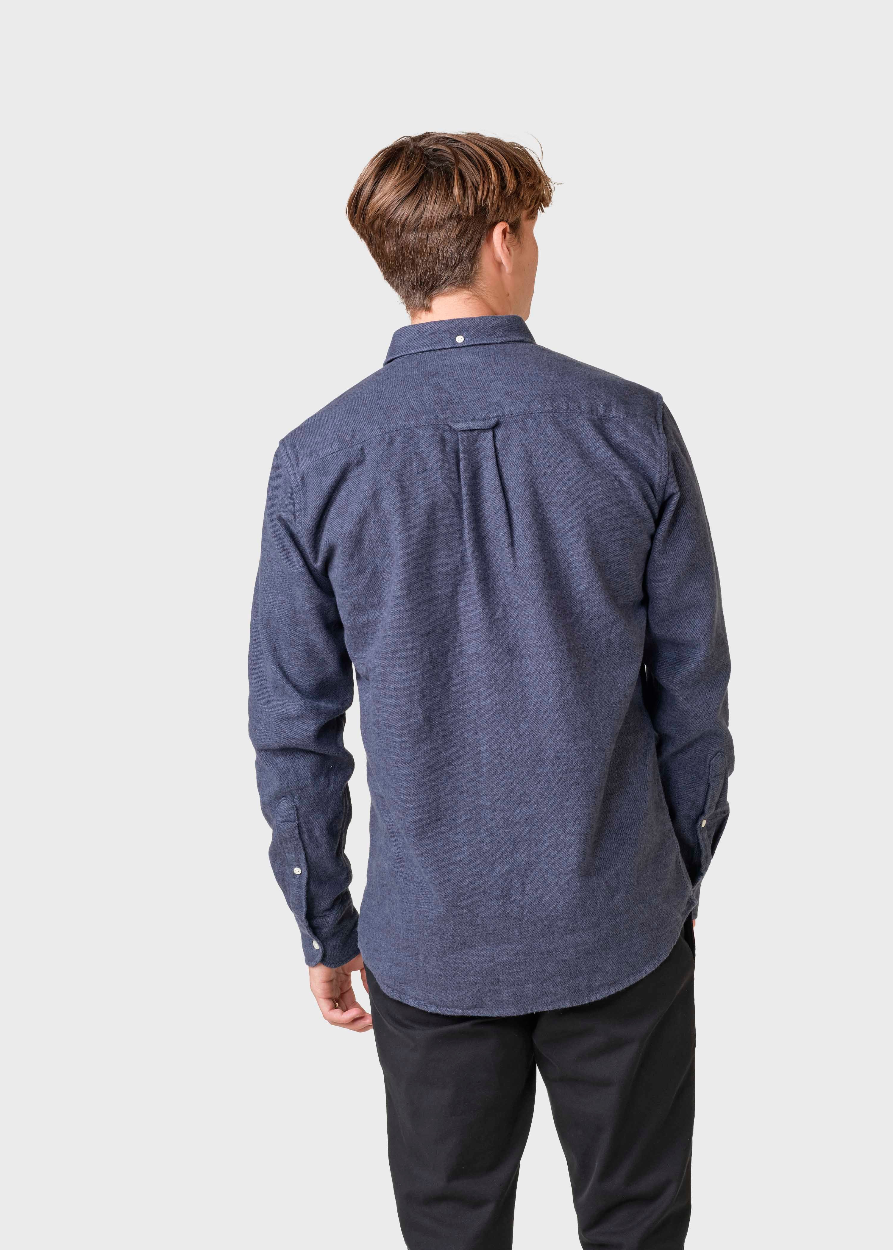 Flannel Shirt Benjamin Lumber Navy Overdye