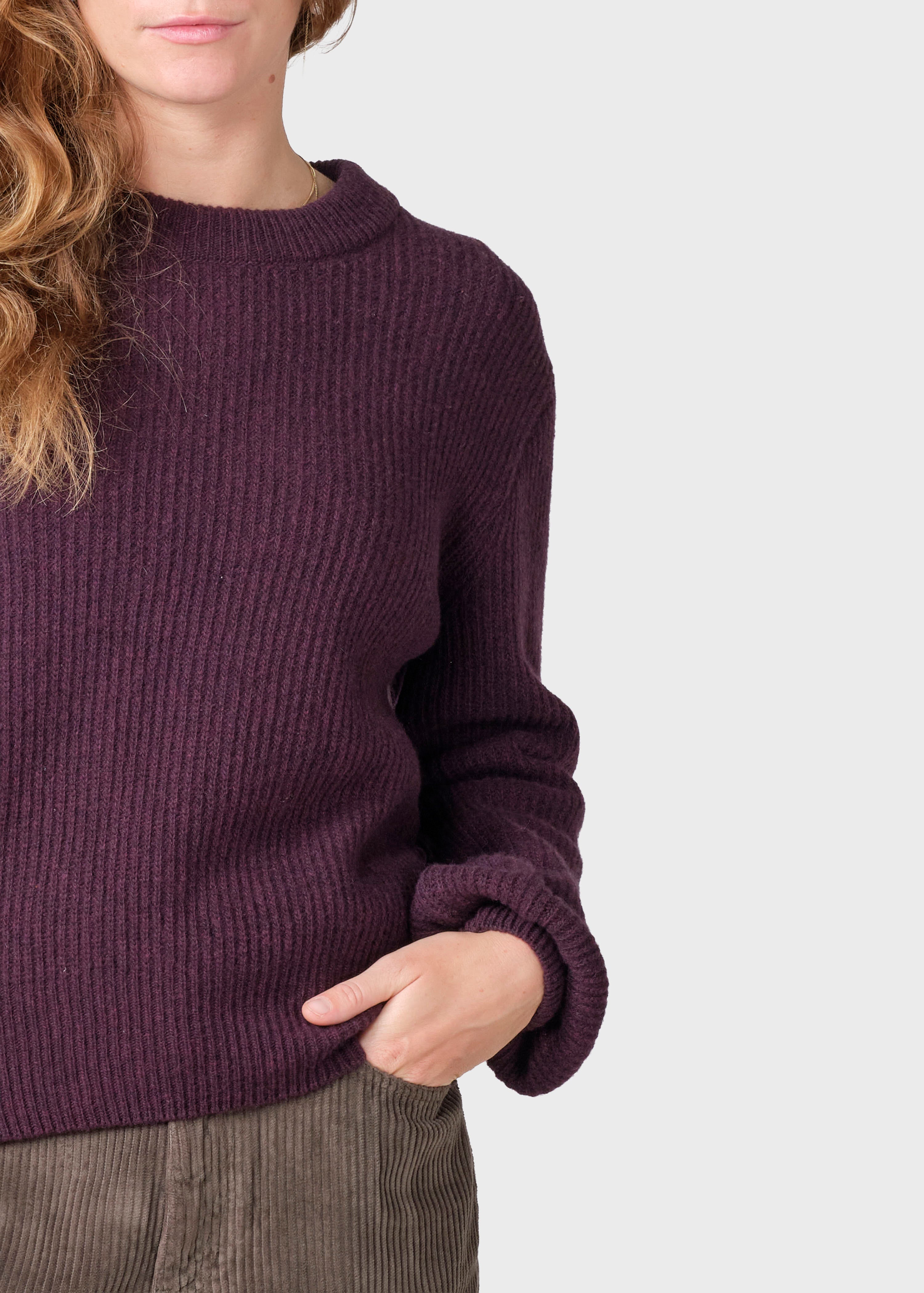 Gerda Burgundy Knit