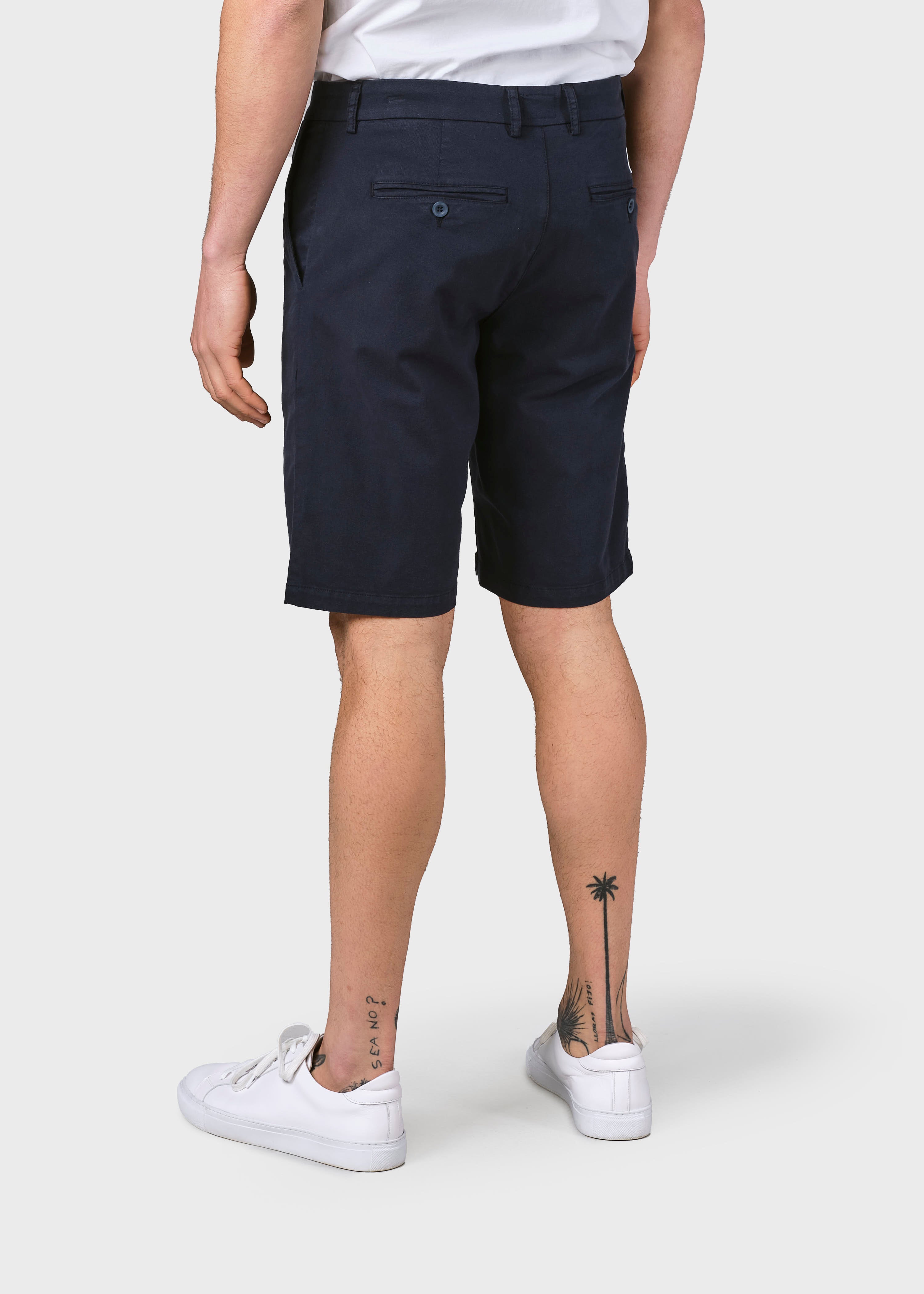 Magnus Navy organic cotton chino shorts
