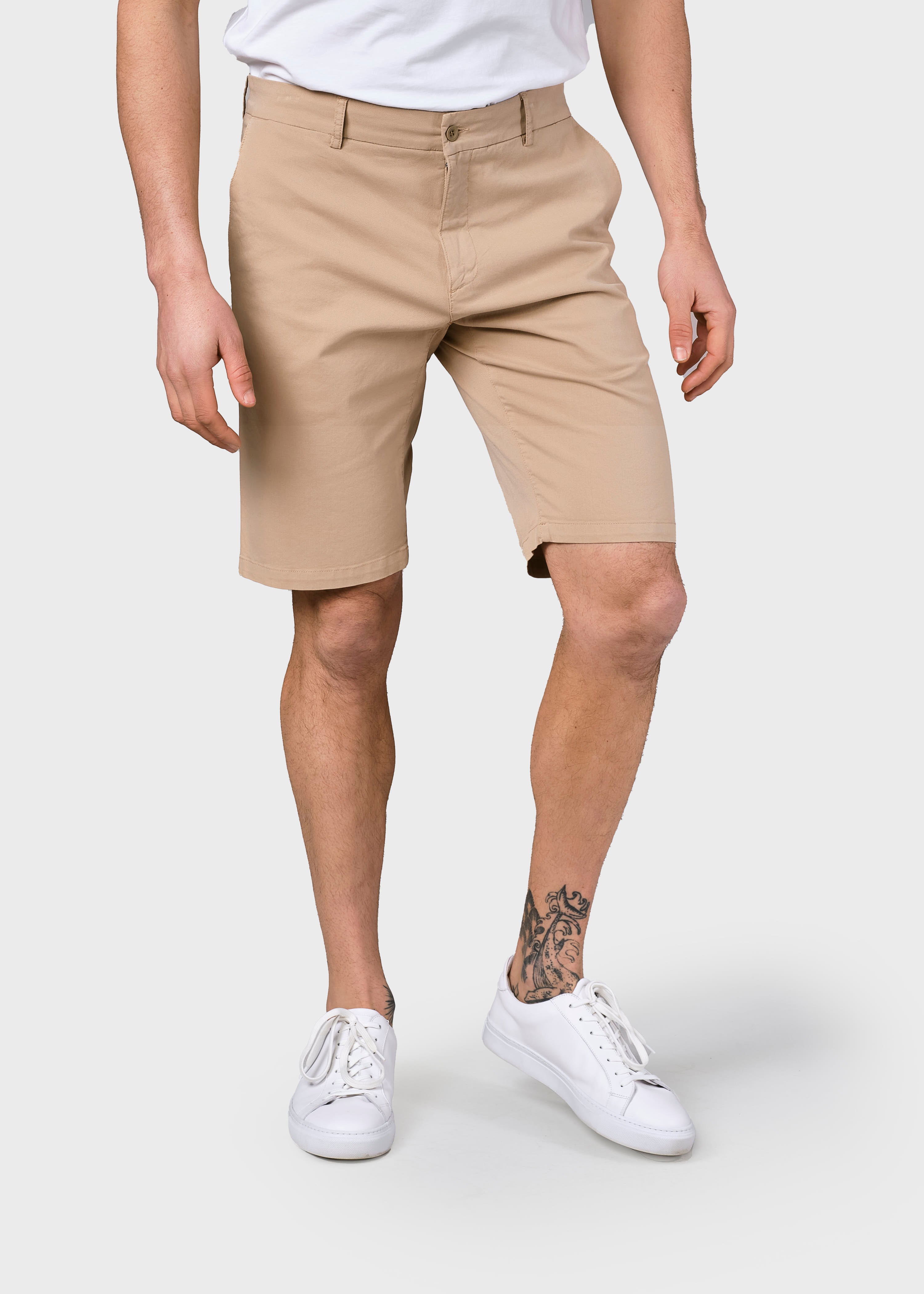Beige organic cotton chino shorts Magnus