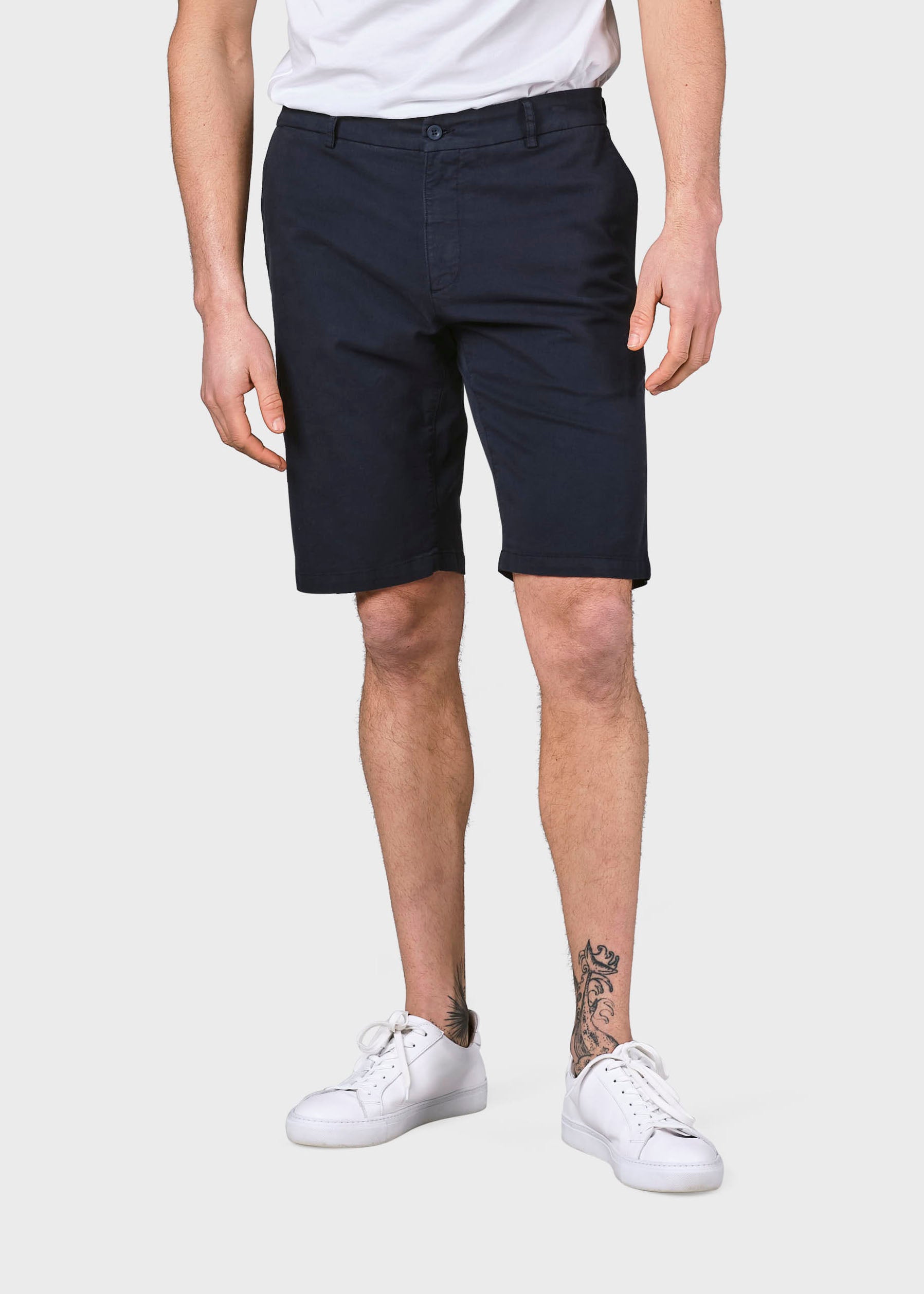 Magnus Navy organic cotton chino shorts