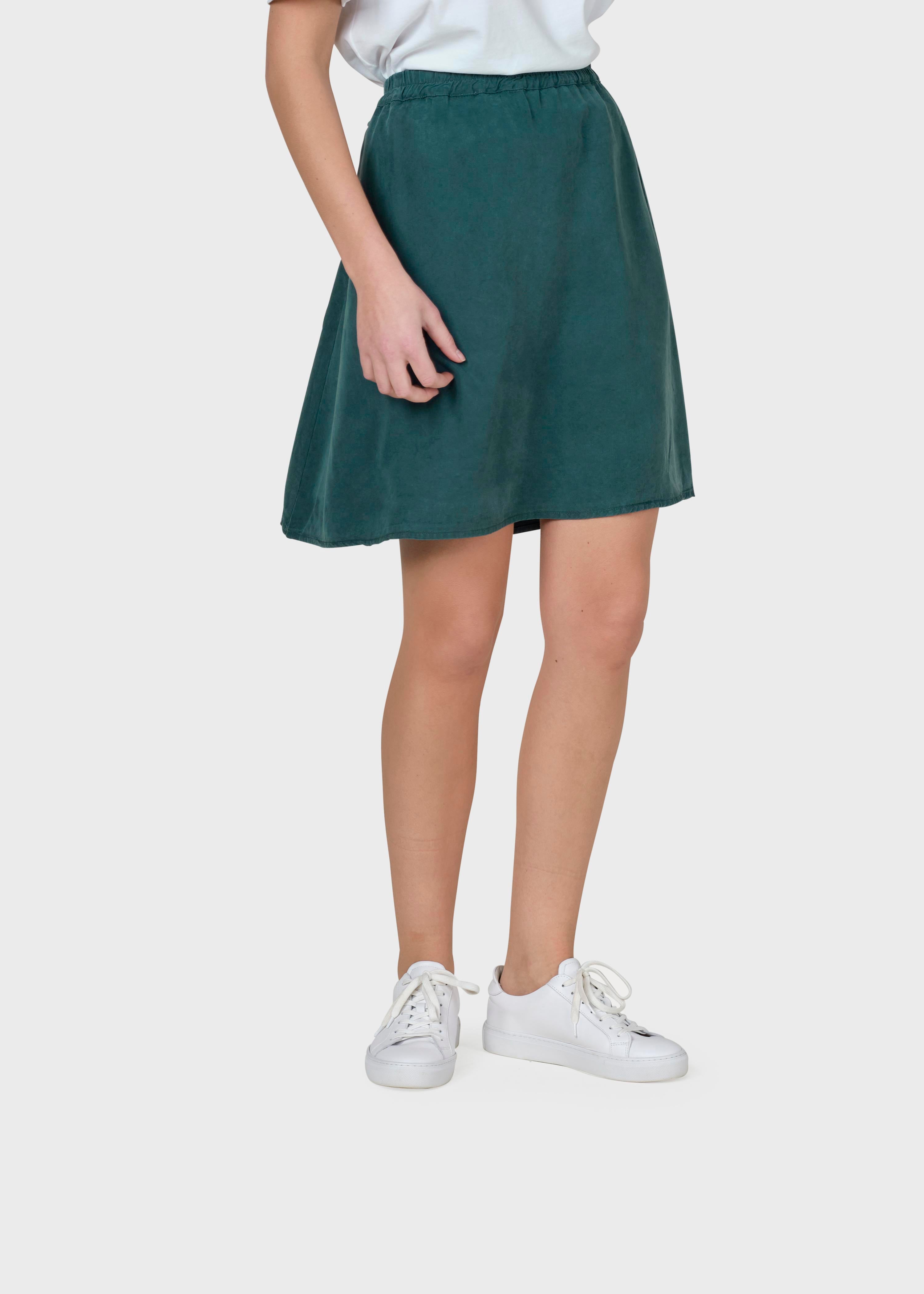 Short lyocell skirt Ramona green