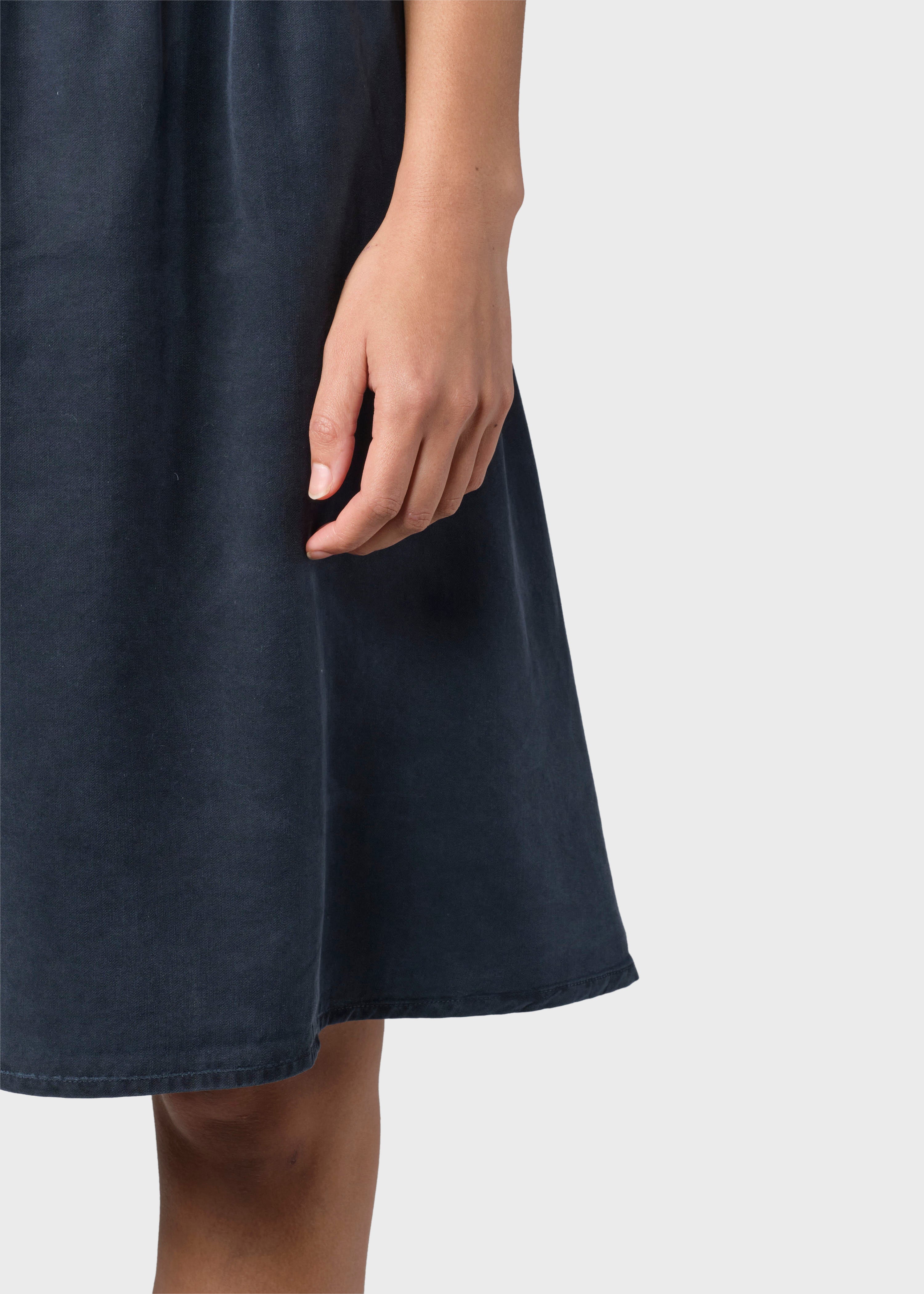 Short lyocell skirt Ramona navy blue