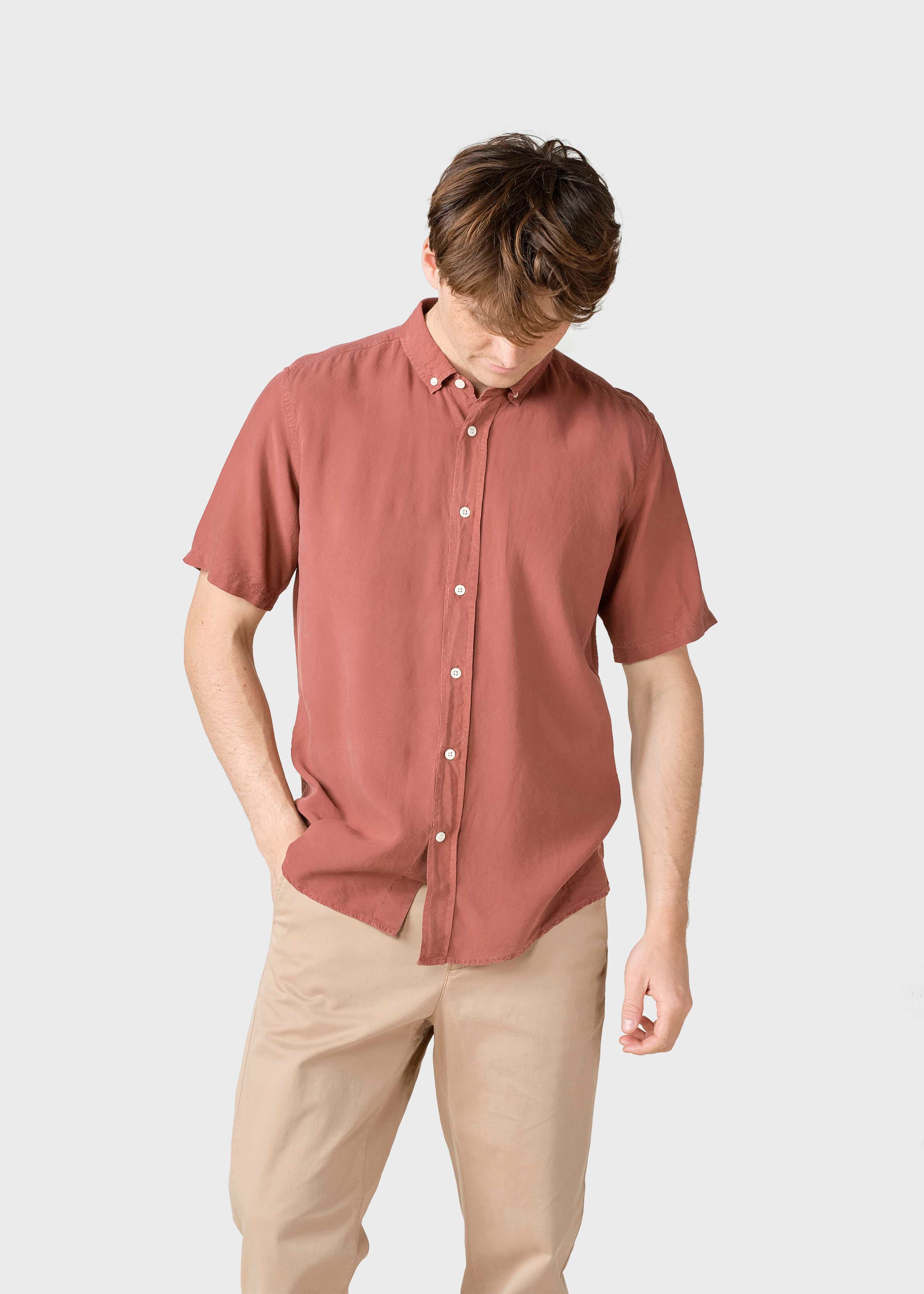 Short Sleeve Shirt Mikkel Terracotta 