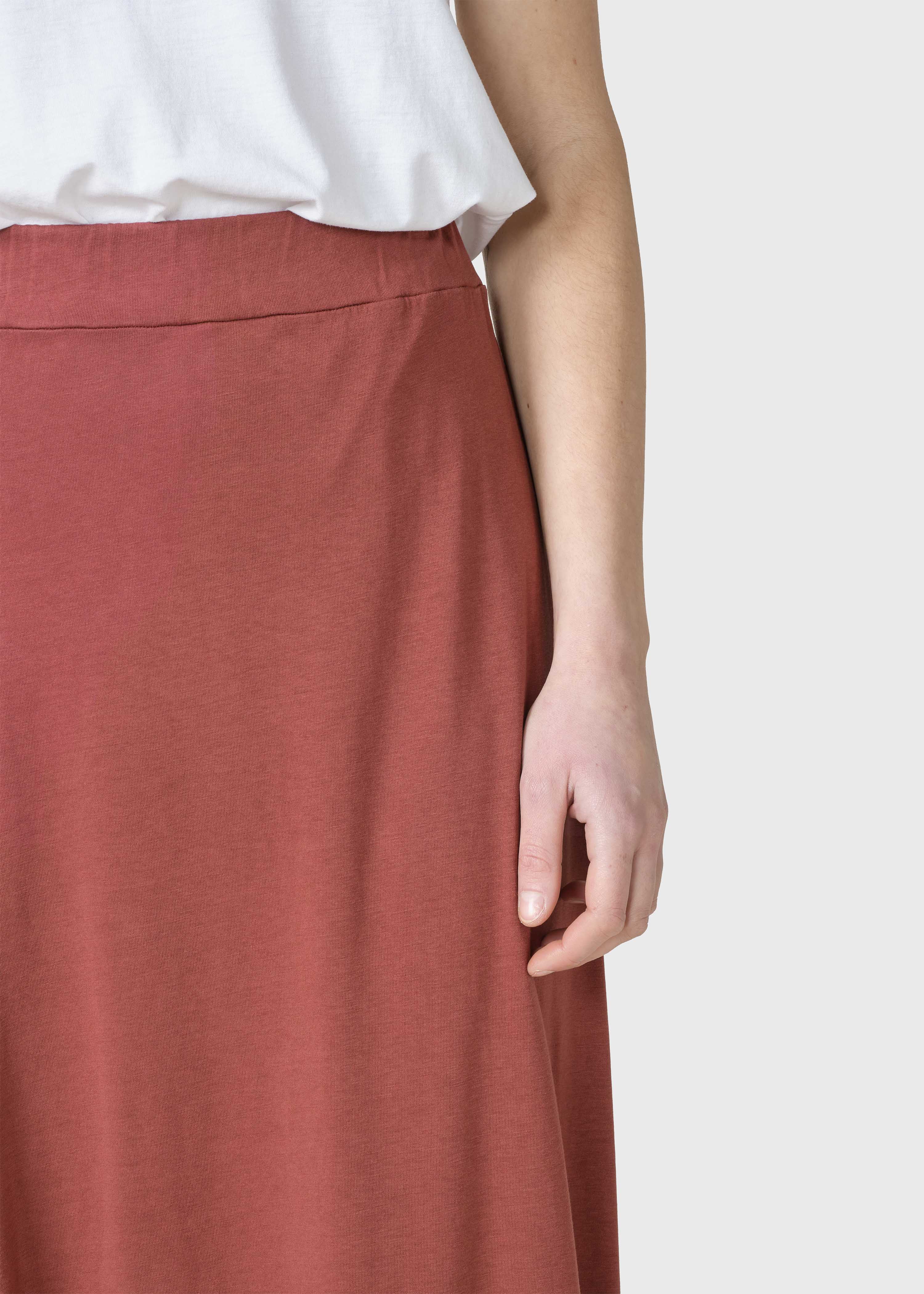 Long lyocell skirt Nora Terracotta