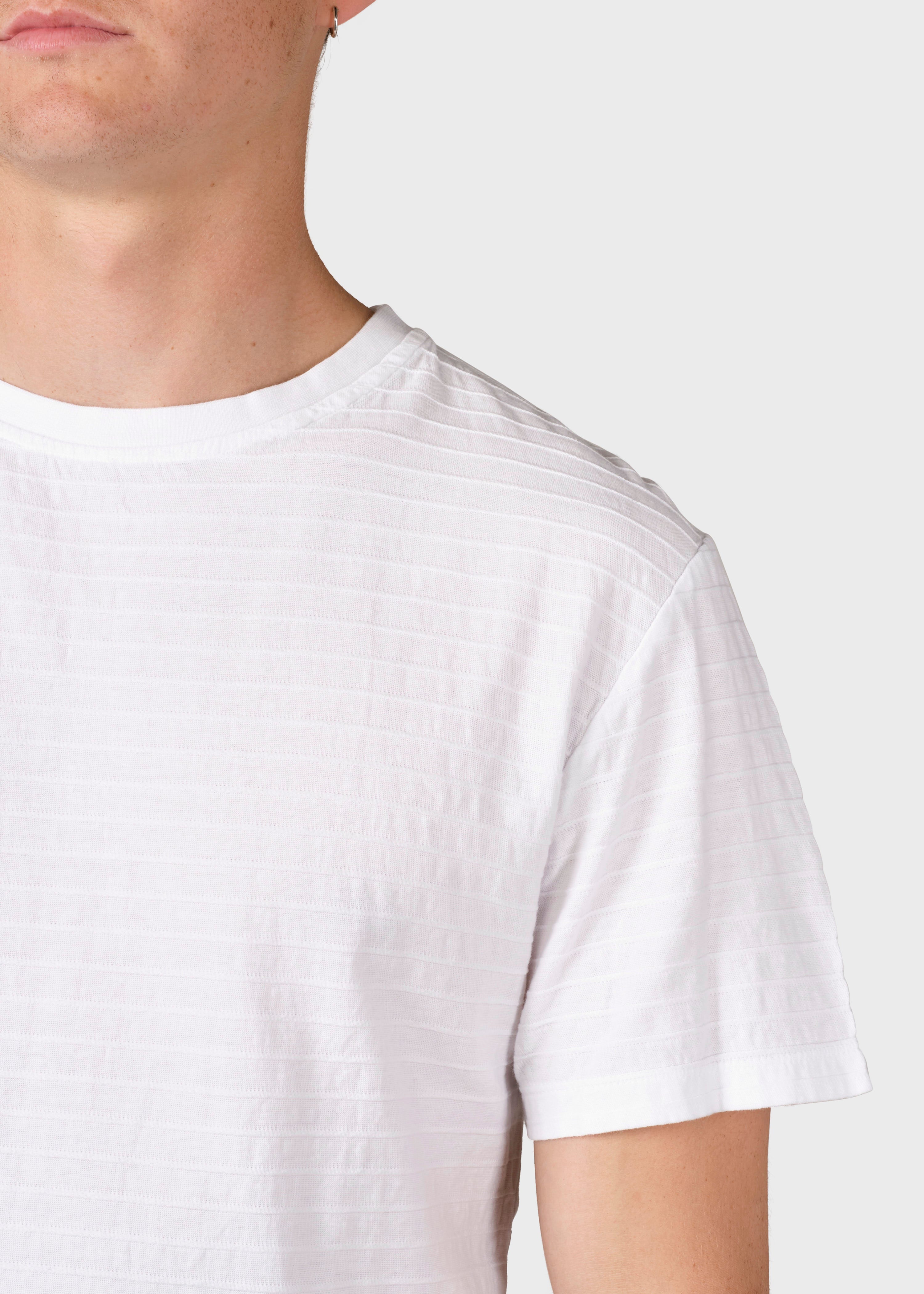 White Organic cotton T-Shirt Lauge