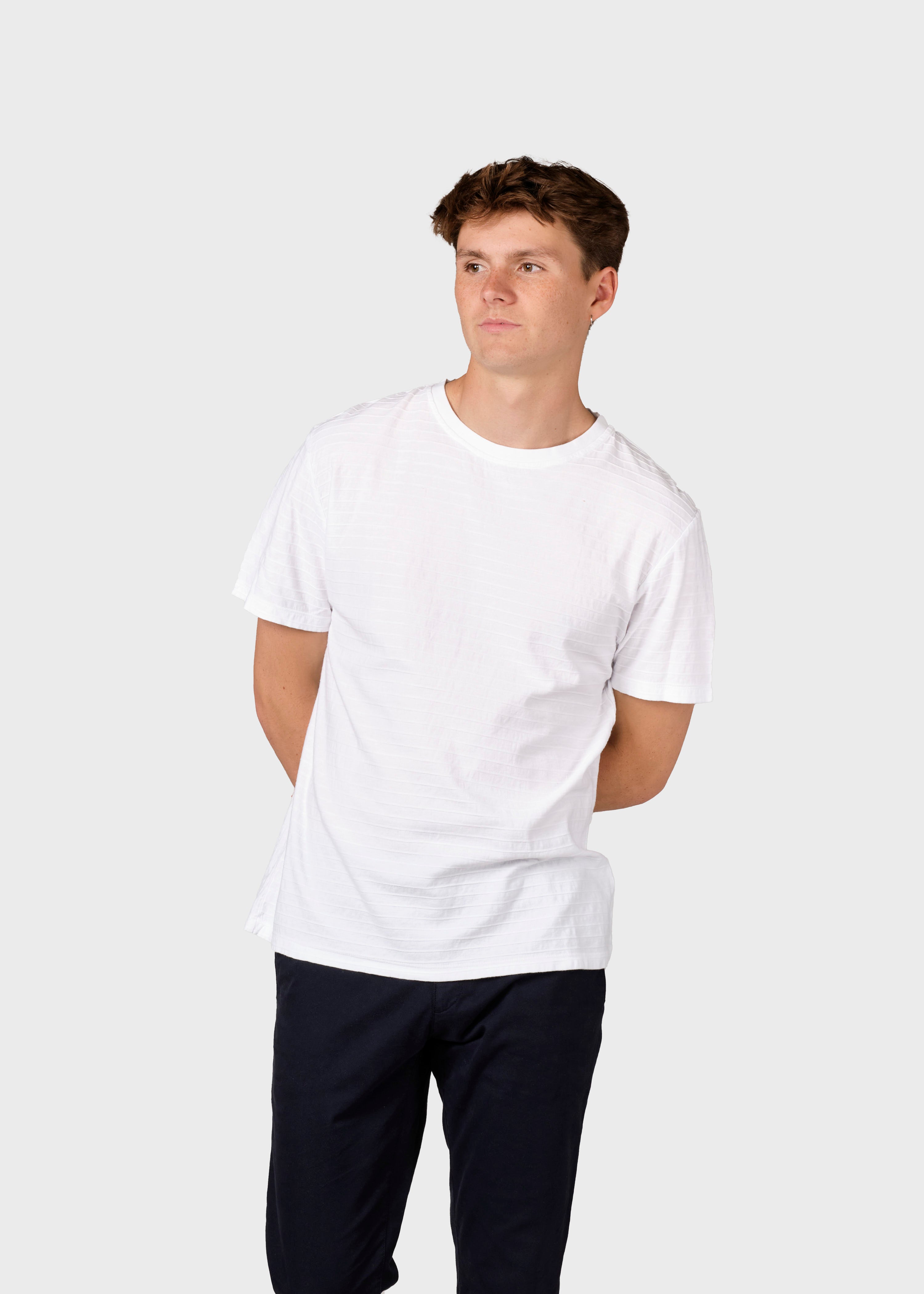 White Organic cotton T-Shirt Lauge