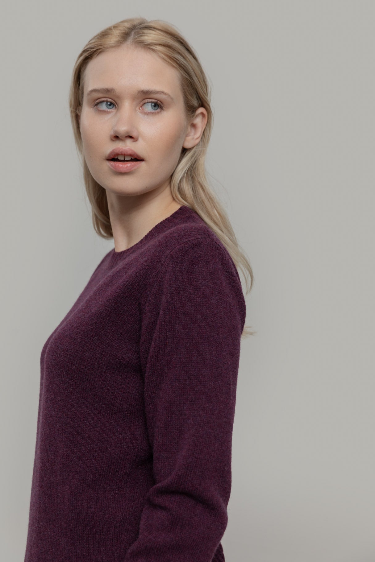 Wolle-Pullover Laura Lila