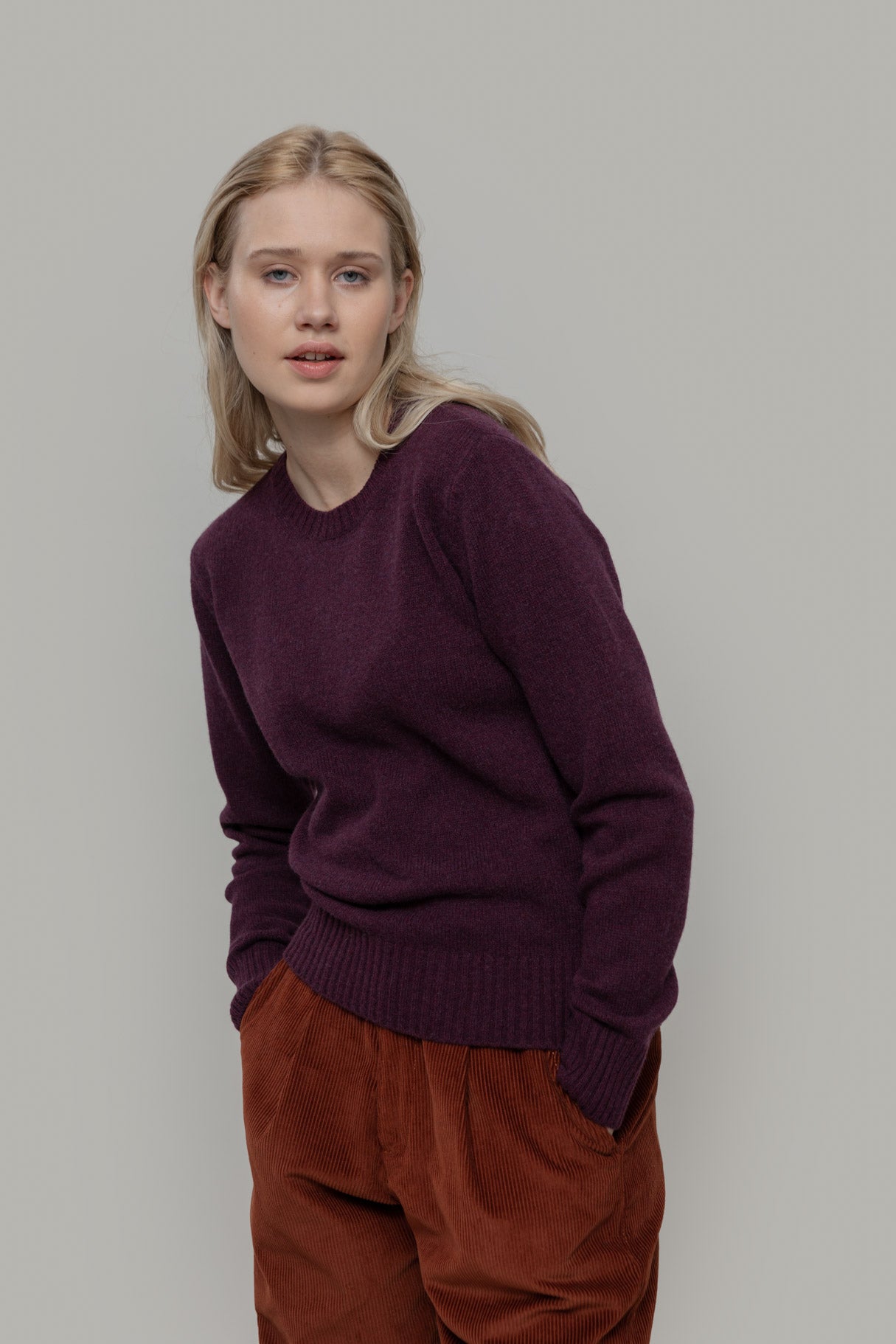 Wolle-Pullover Laura Lila