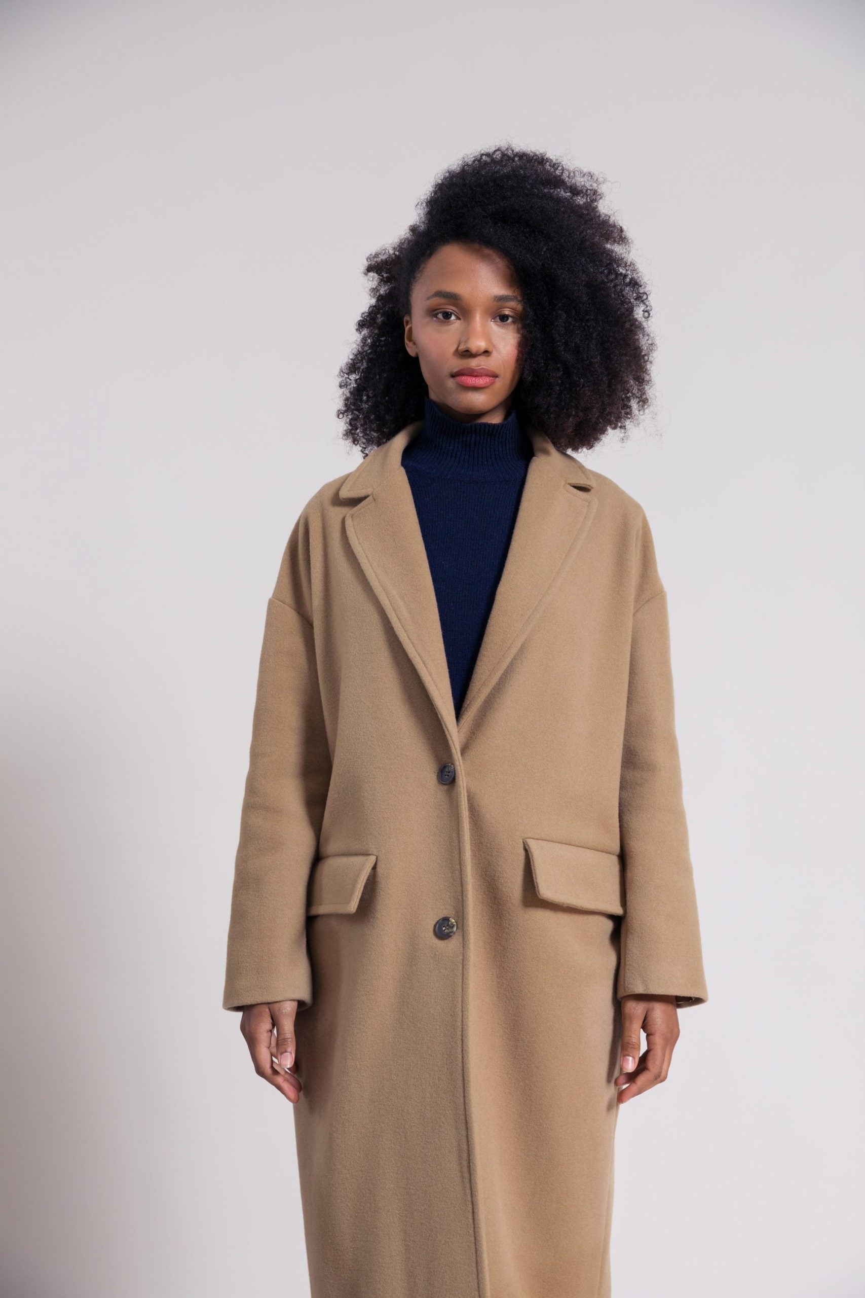 Manteau Femme long MARA beige 