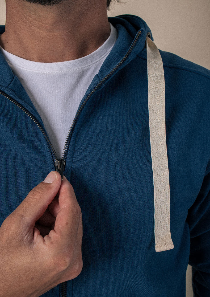 Zipped sweatshirt Détente Blue