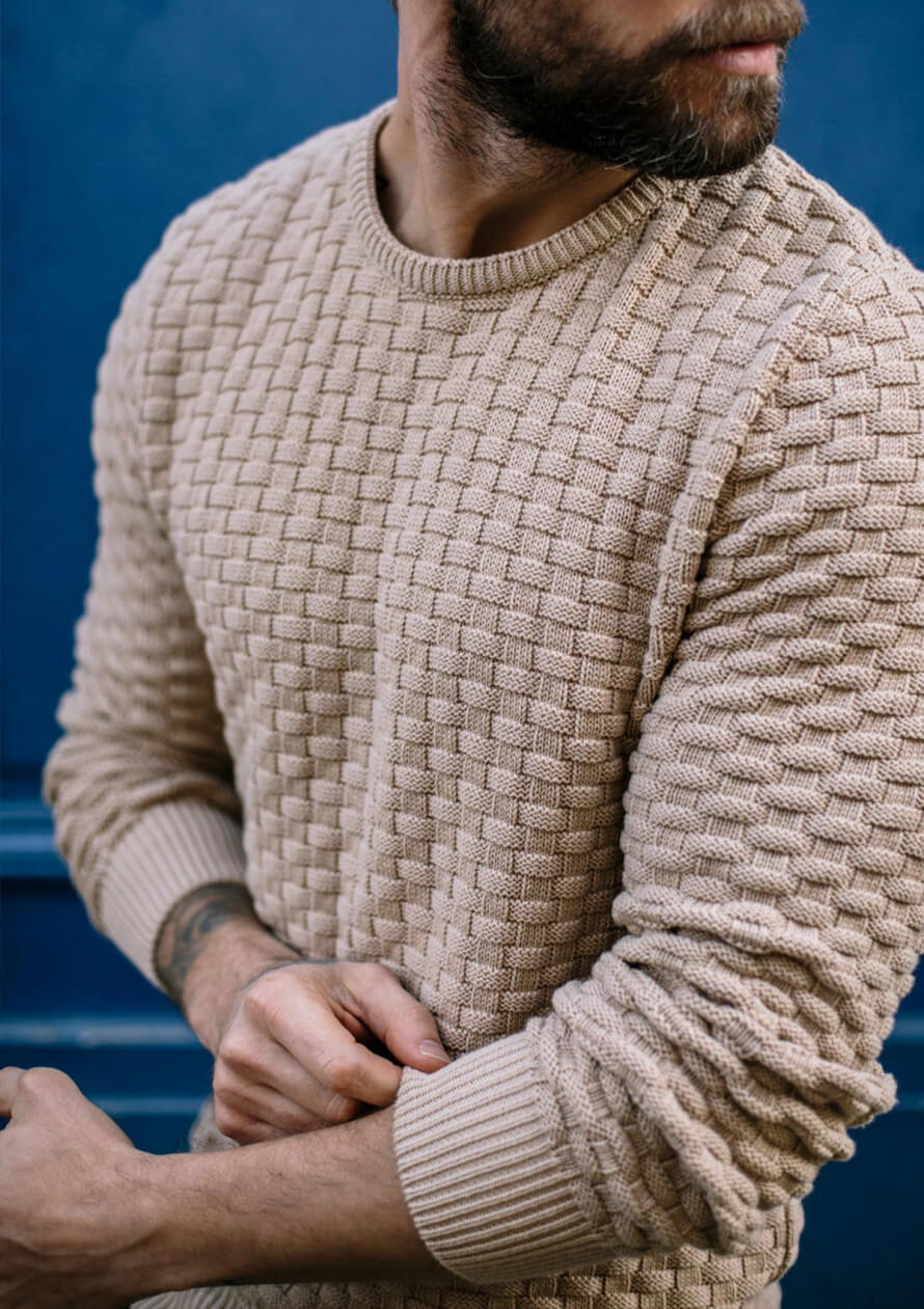 Sweater Damier Beige