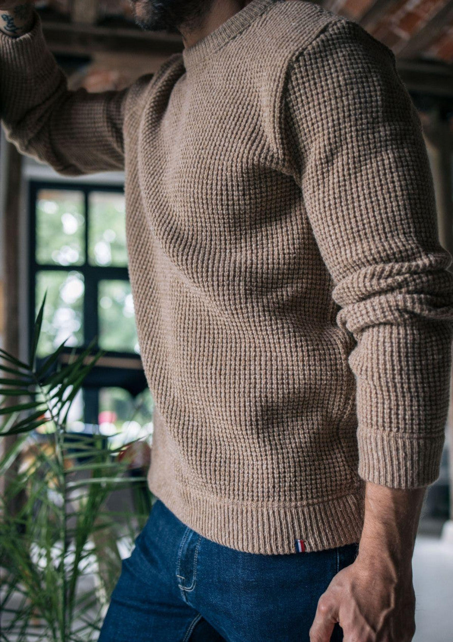 Warm wool sweater Origin Beige