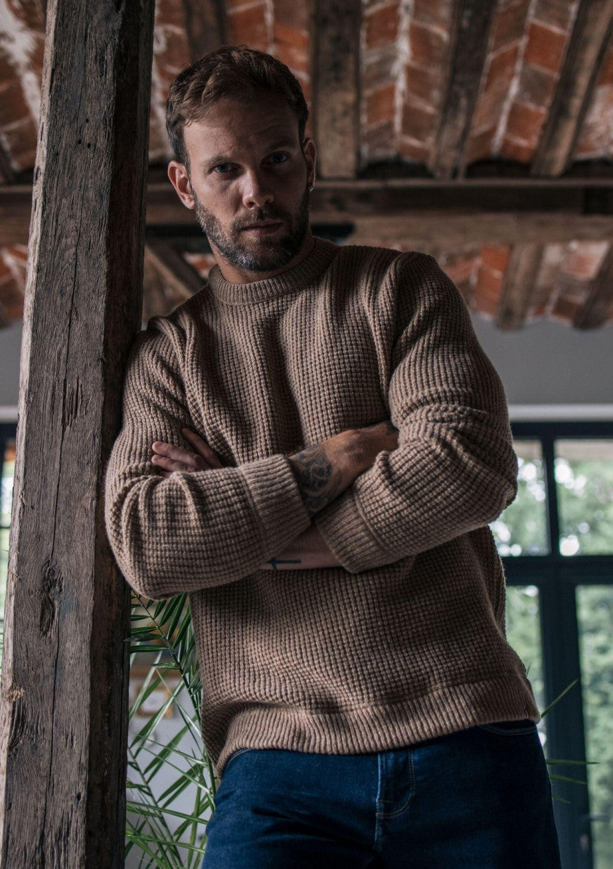 Warm wool sweater Origin Beige