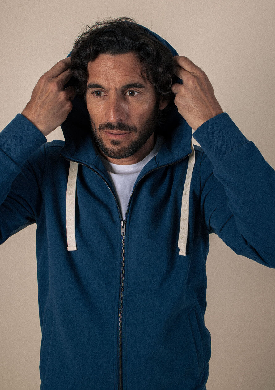 Zipped sweatshirt Détente Blue