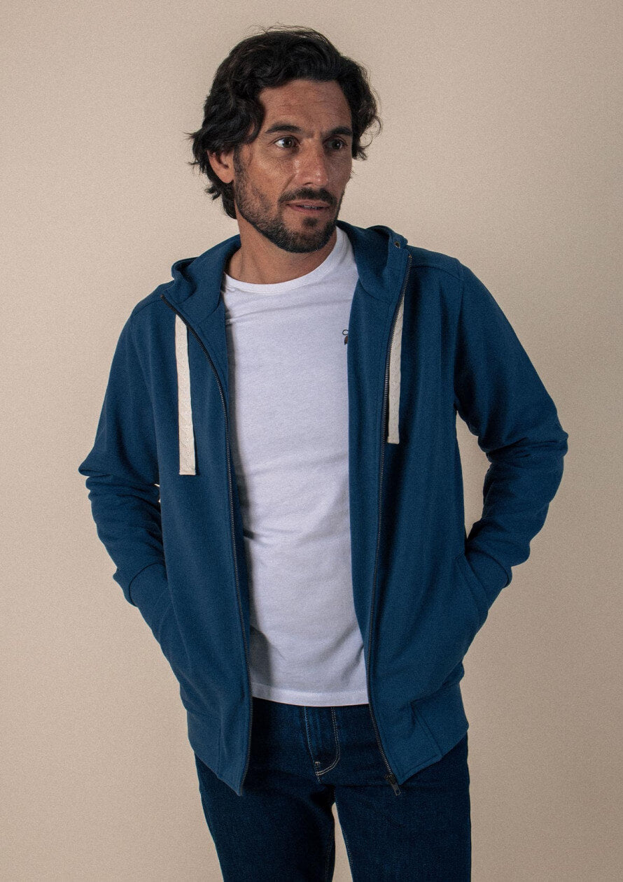 Zipped sweatshirt Détente Blue