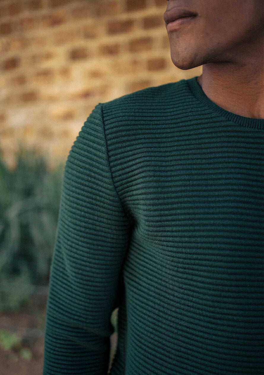 Pullover aus Bio-Baumwolle Marbre Grün