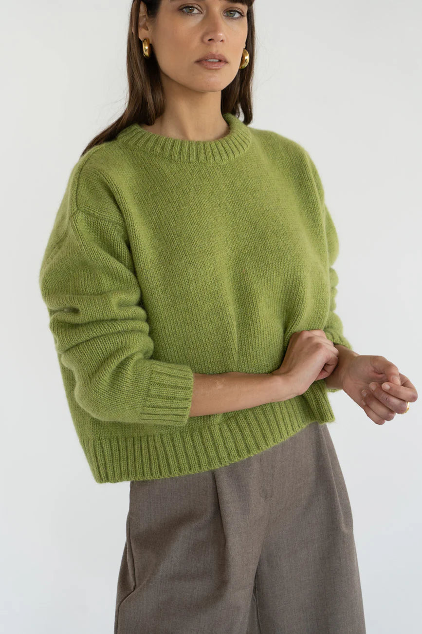 Pull cropped Claudia Pistache