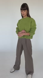 Pull cropped Claudia Pistache