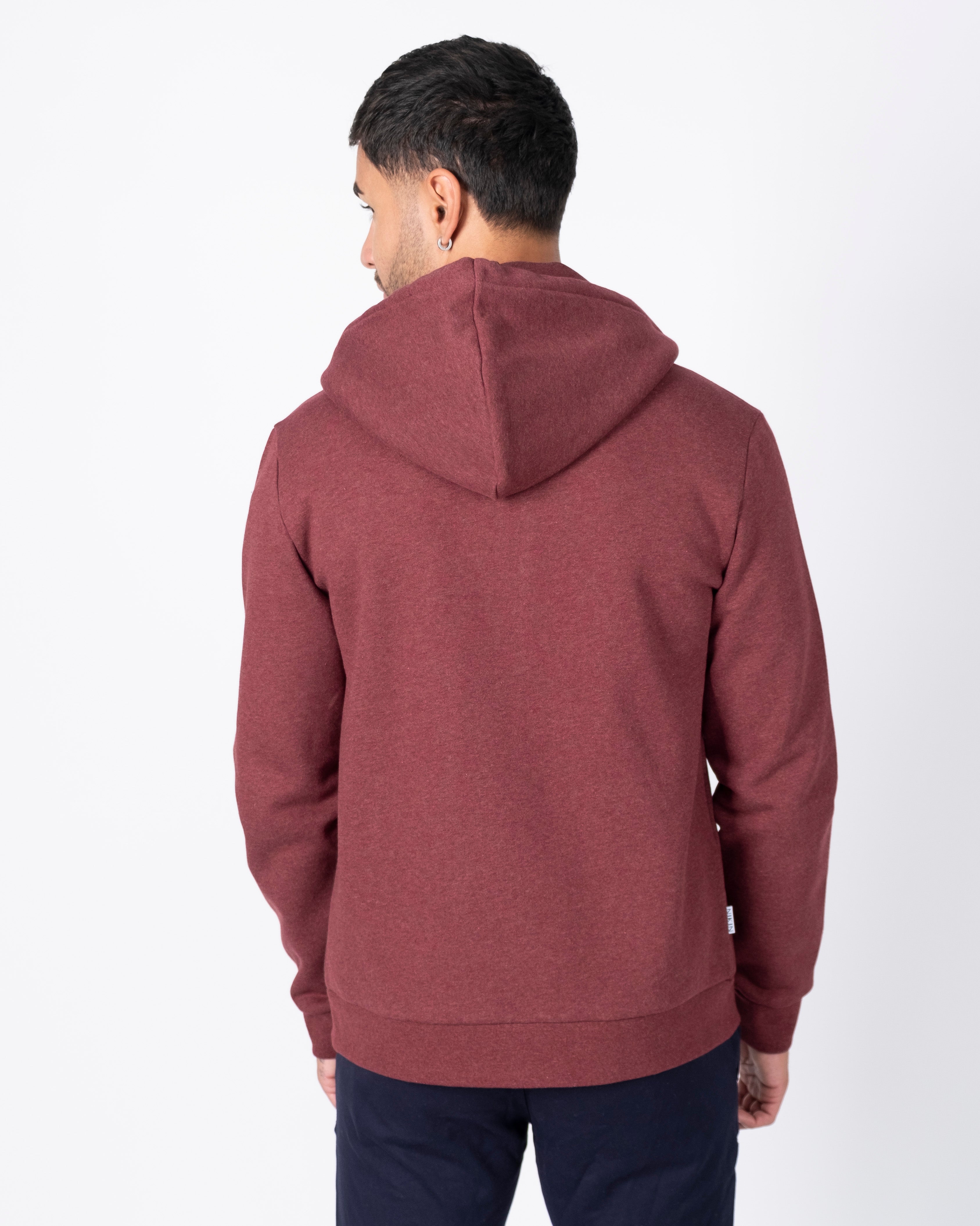 TreeHoodie Zip-Jacke Bordeaux Mel
