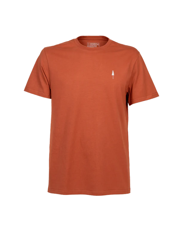 Men's organic cotton T-shirt Treeshirt Brick