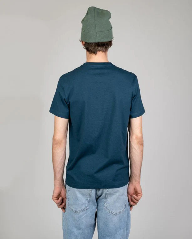 Men's organic cotton T-shirt Treeshirt Petrol