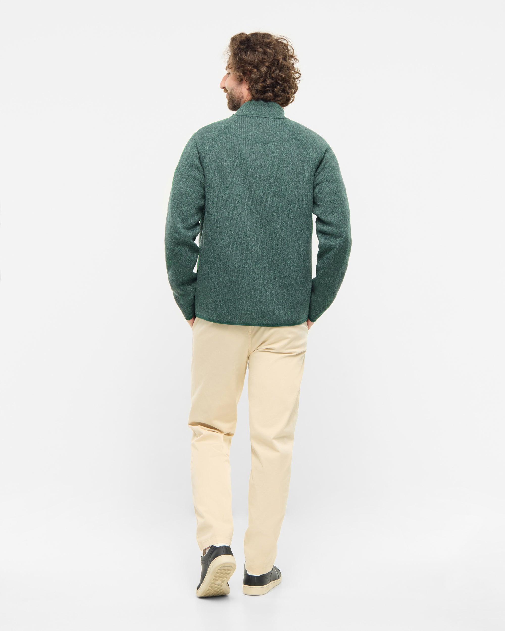 Herren Fleecejacke Grün