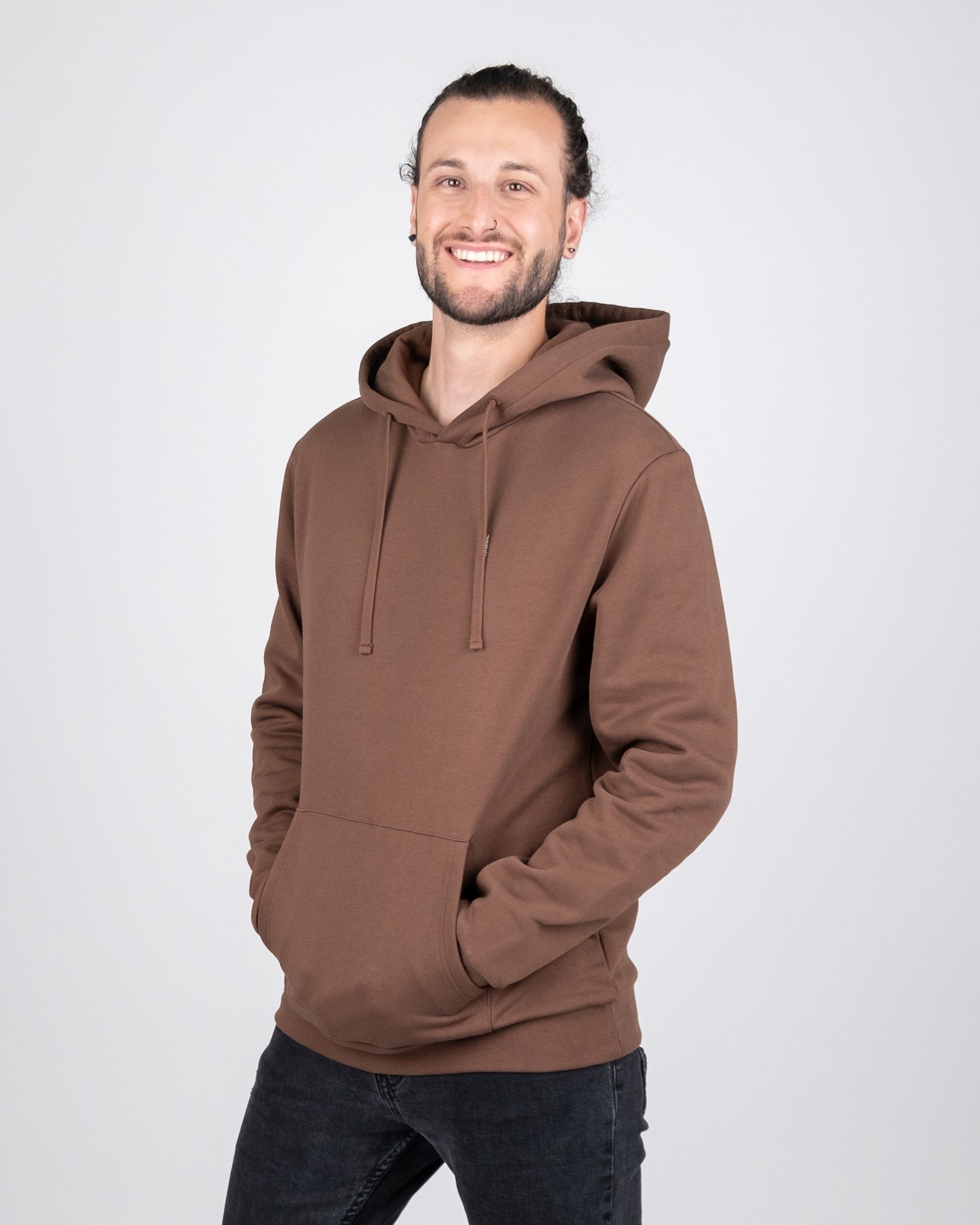 Organic cotton Unisex Hoodie TreeHoodie Walnut