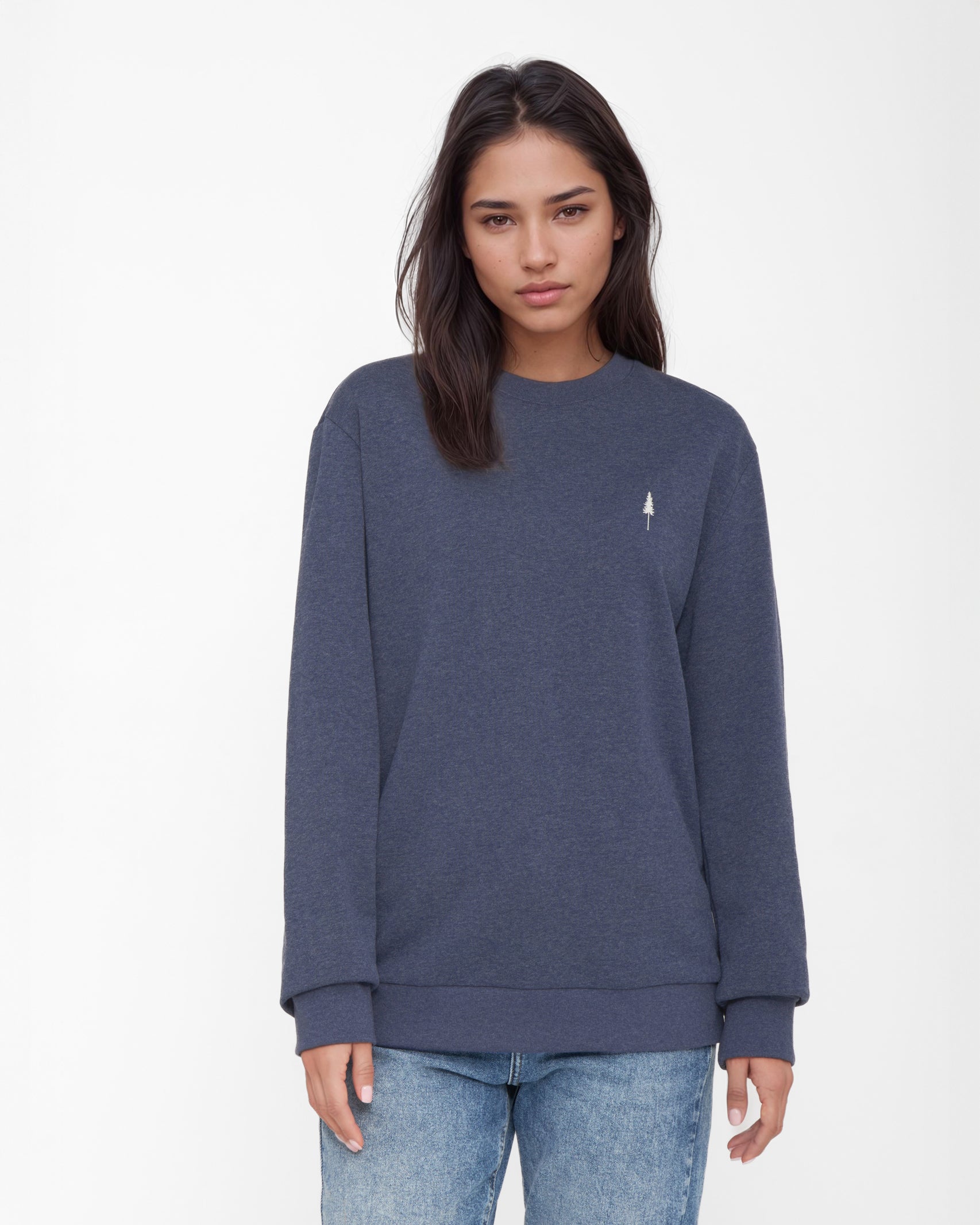 TreeSweater Navy Mel