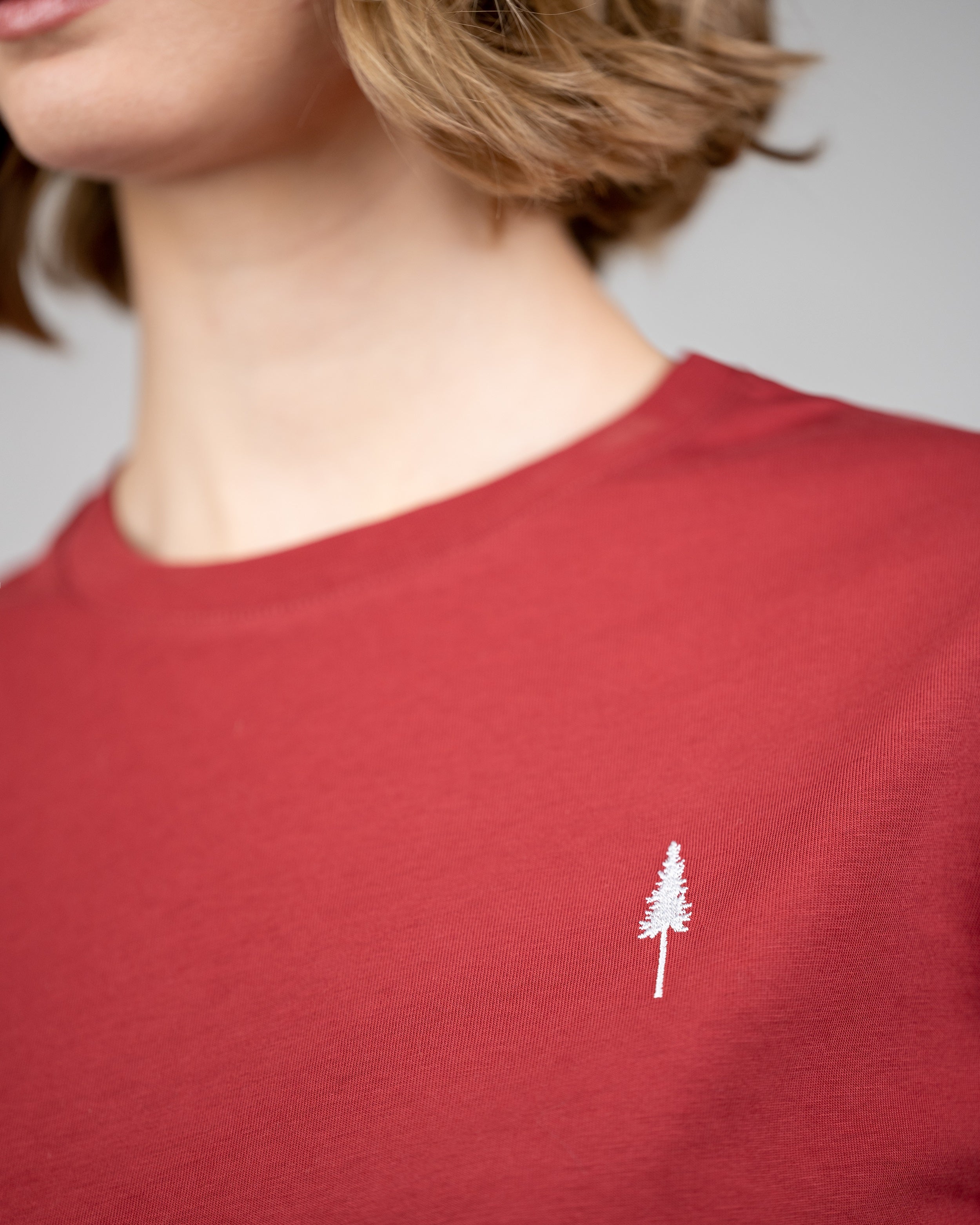 T-Shirt femme en coton bio Treeshirt Rouge