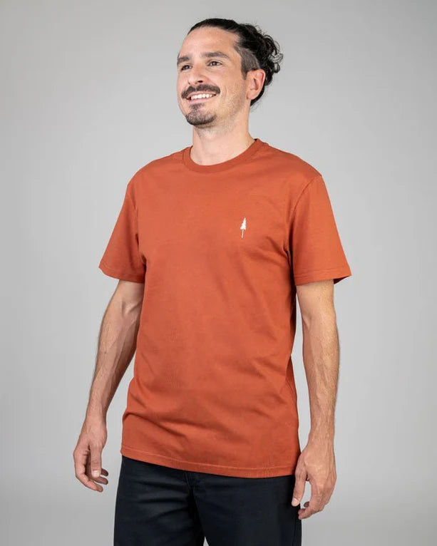 Men's organic cotton T-shirt Treeshirt Brick