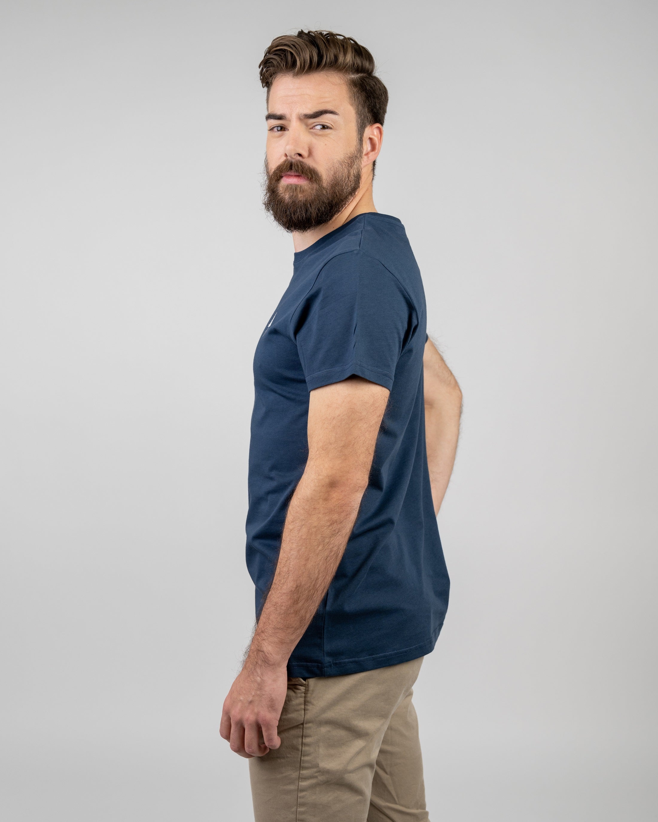 Herren T-Shirt aus Bio-Baumwolle Treeshirt Navy