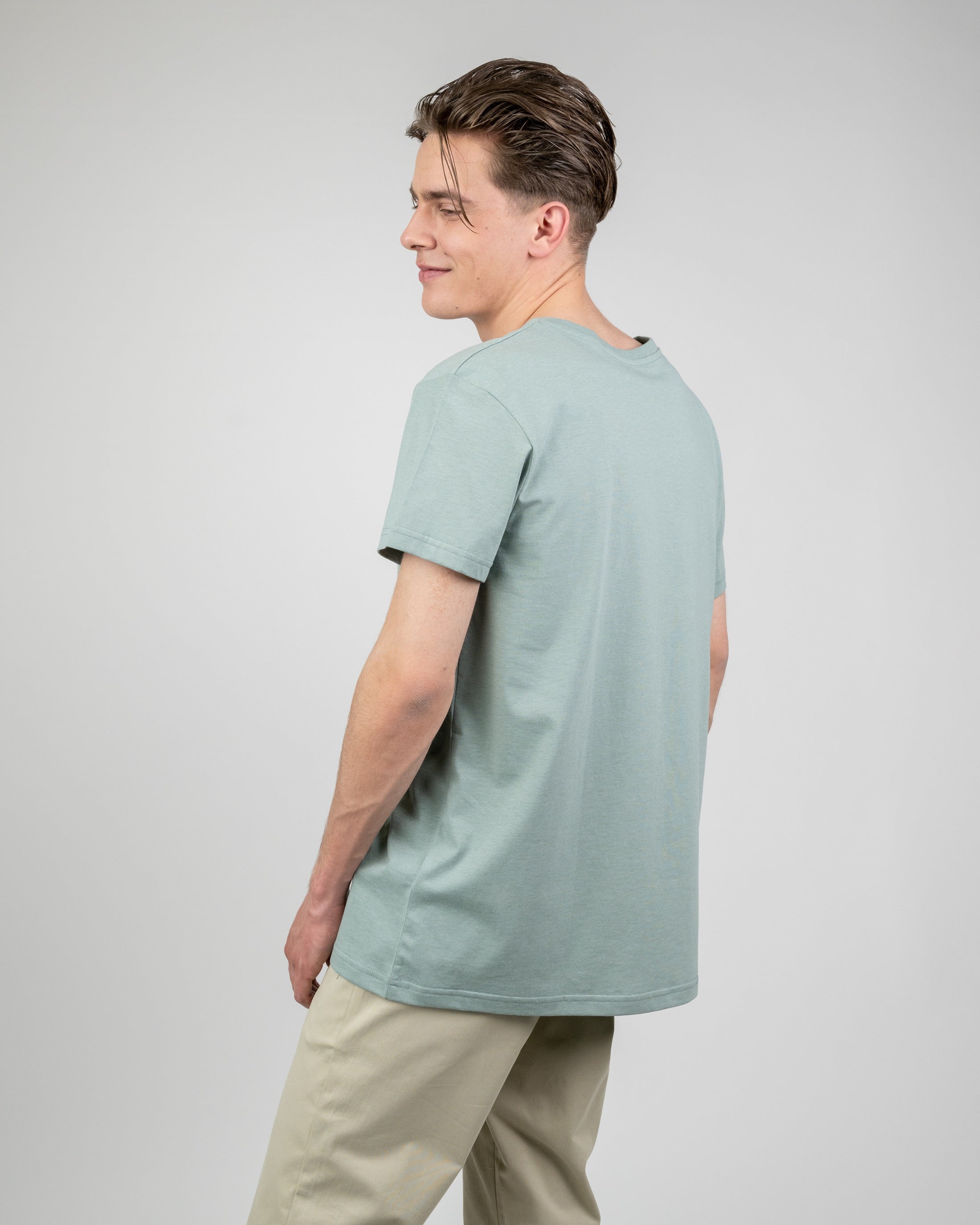 Men's organic cotton T-shirt Treeshirt Turquoise
