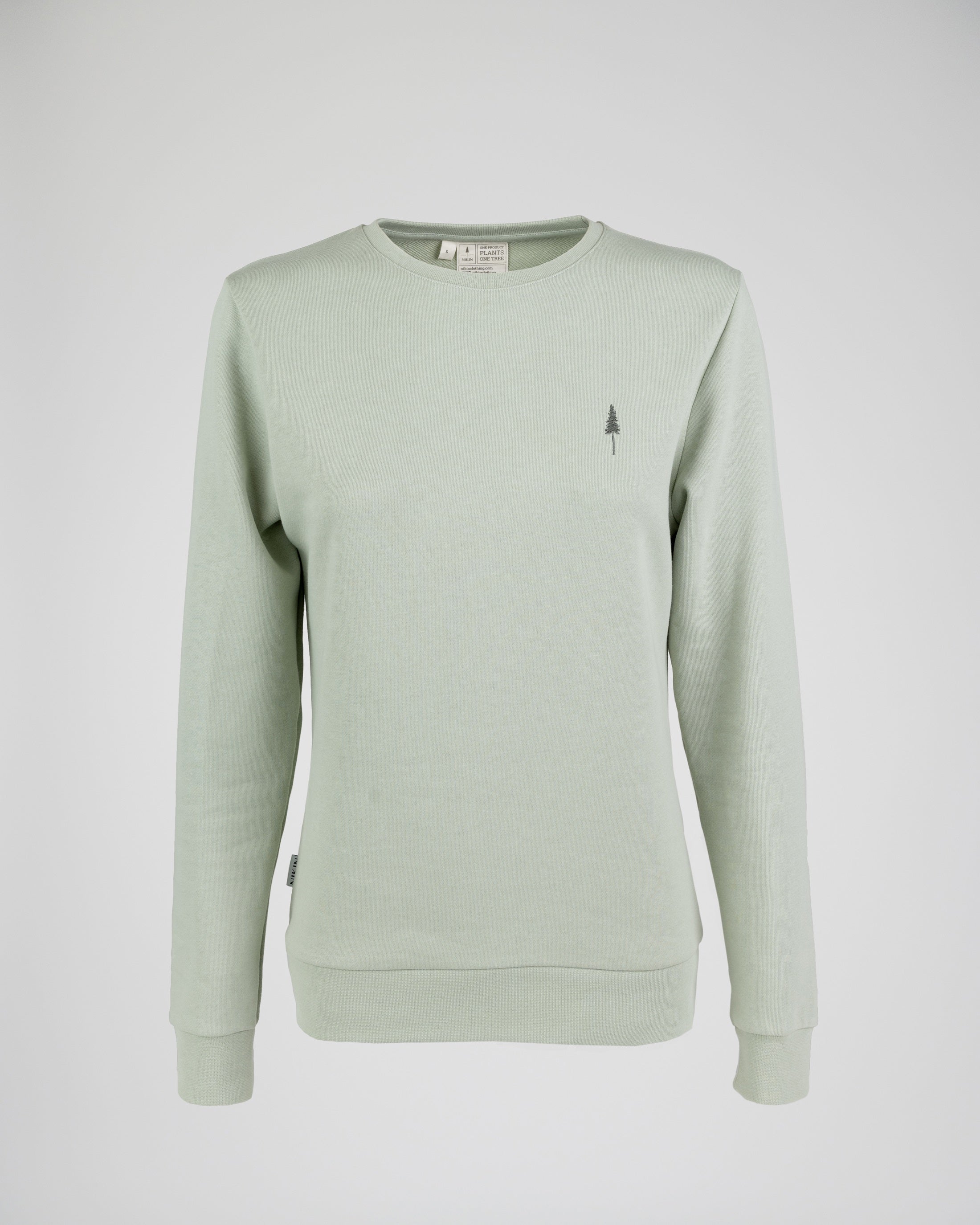 Women's organic cotton sweatshirt TreeSweater Light Green